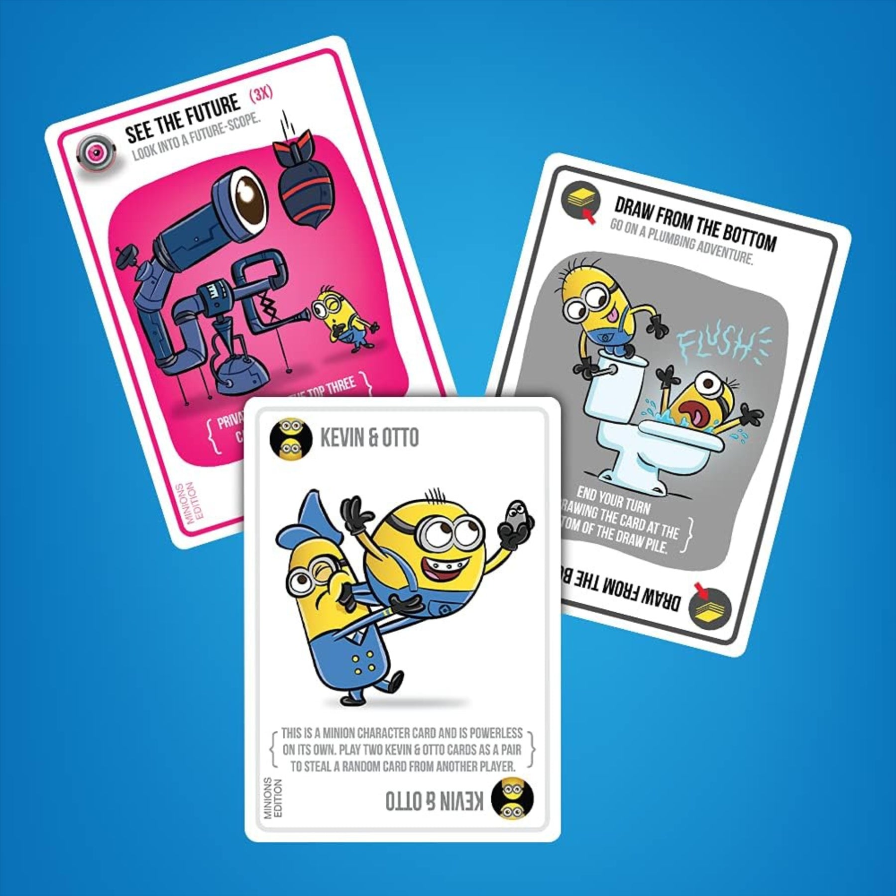 Exploding Minions Card Game & MyMoji Minions Collectible Figure Head Gift Sets with 2x Card Game & 10x MyMoji Figures - Toptoys2u
