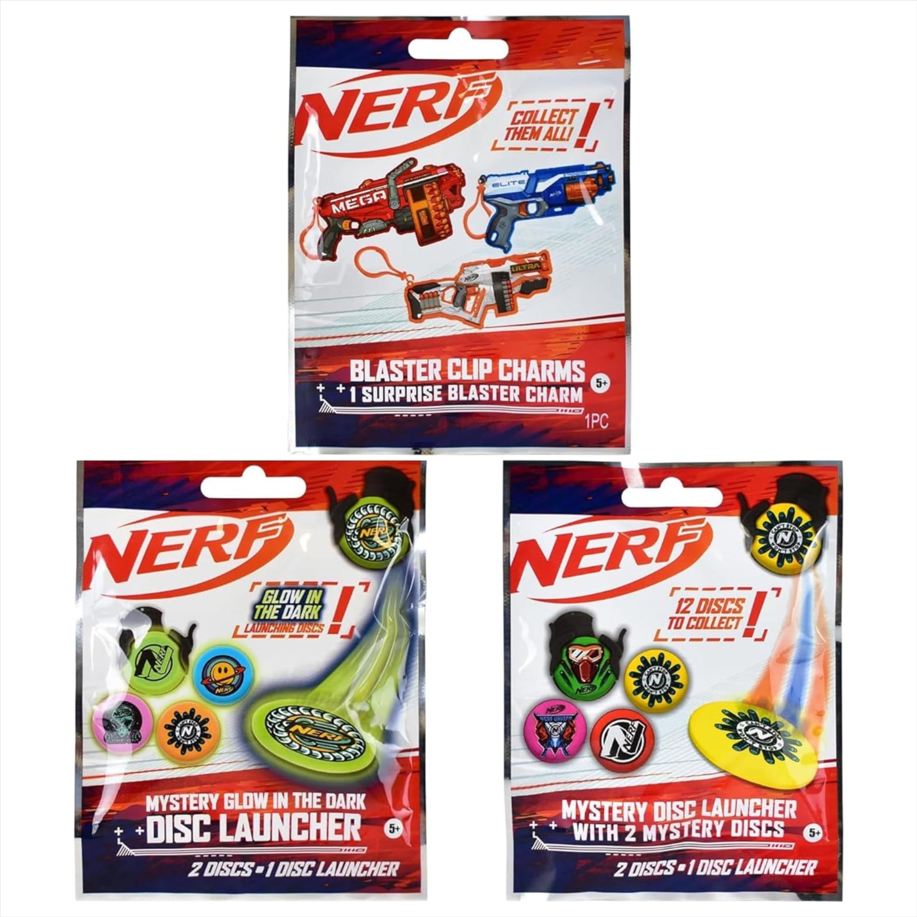 Nerf - Blind Bag Party Favour Sets - 1 of Each Style - Toptoys2u