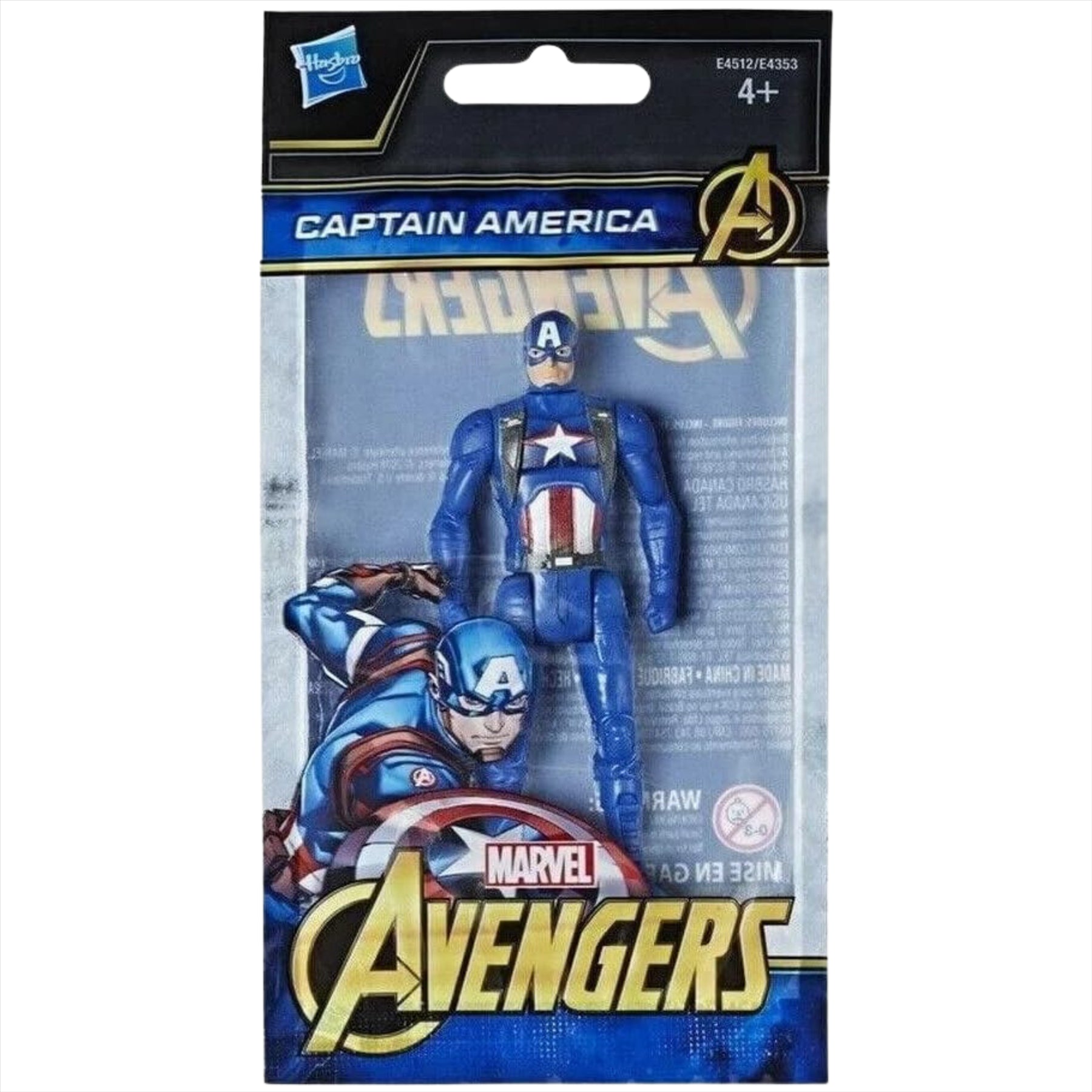 Marvel Avengers Captain America and Iron Man Miniature Articulated 9.5cm Toy Action Figures Bundle - Pack of 2