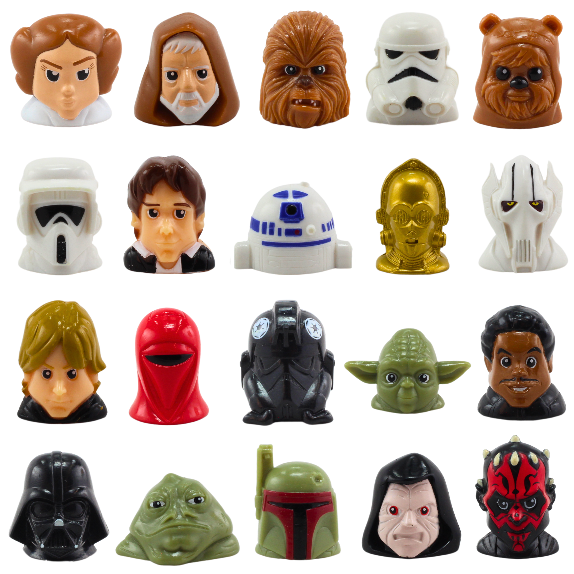 Star Wars Wikkeez Collectible 2.5-3cm Miniature Toy Figure Heads Blind Bag - 2 Figures per Bag - Toptoys2u