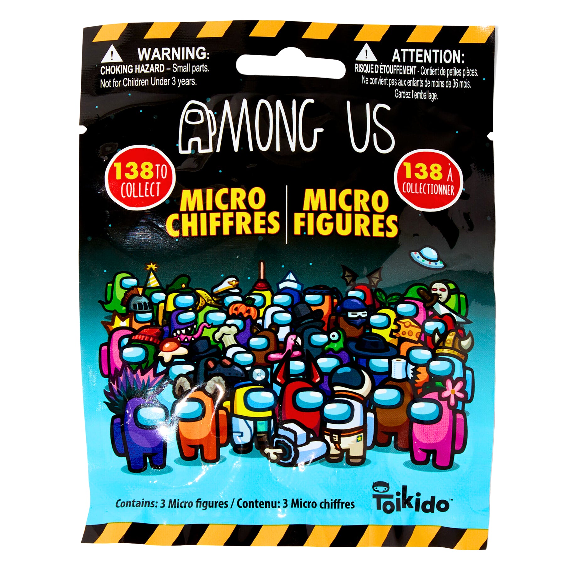 Among Us Series 1 Collectible Toy Crewmate Micro Figures Blind Bags - 3 Figures per Bag - Pack of 10 - Toptoys2u