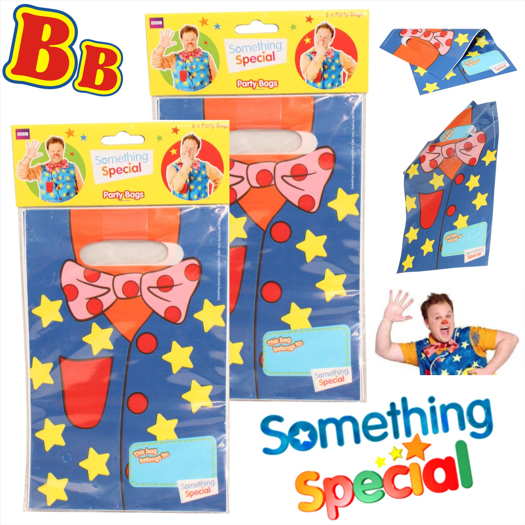 Something Special Mr Tumble Childrens Partyware - Pack of 12 Party Bag - Toptoys2u