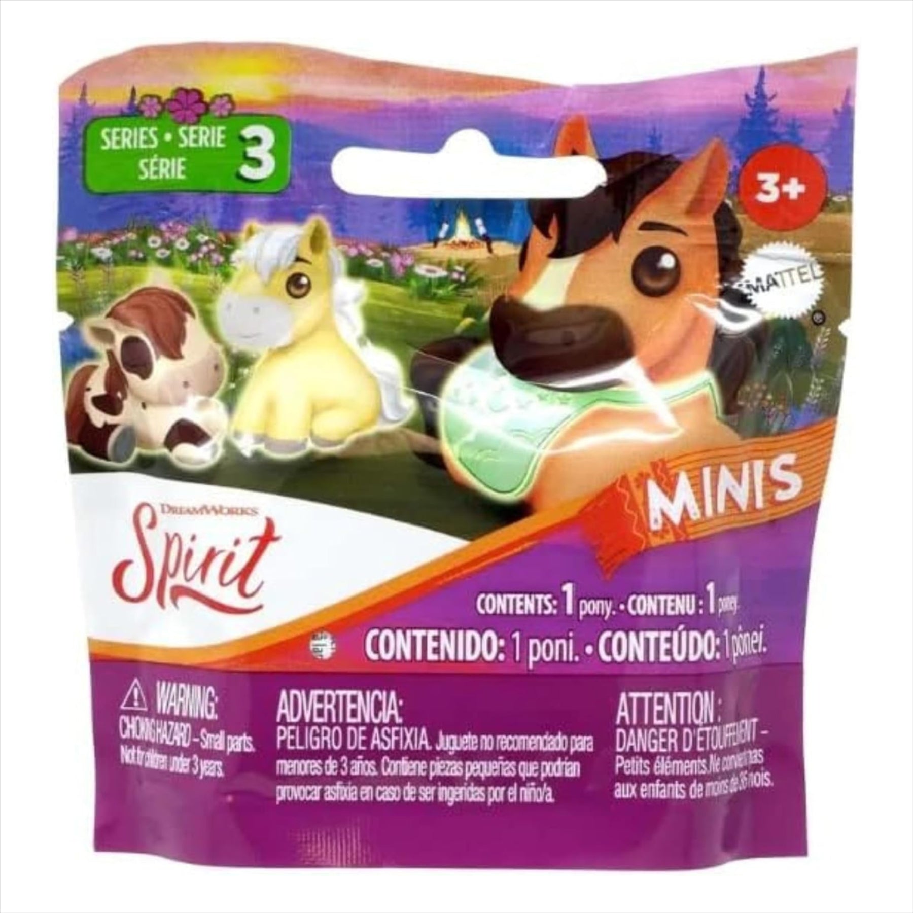 Spirit Untamed Minis - Precious Ponies Series 3 Blind Bag Party Favours - Guaranteed no Duplicates - Pack of 5 - Toptoys2u