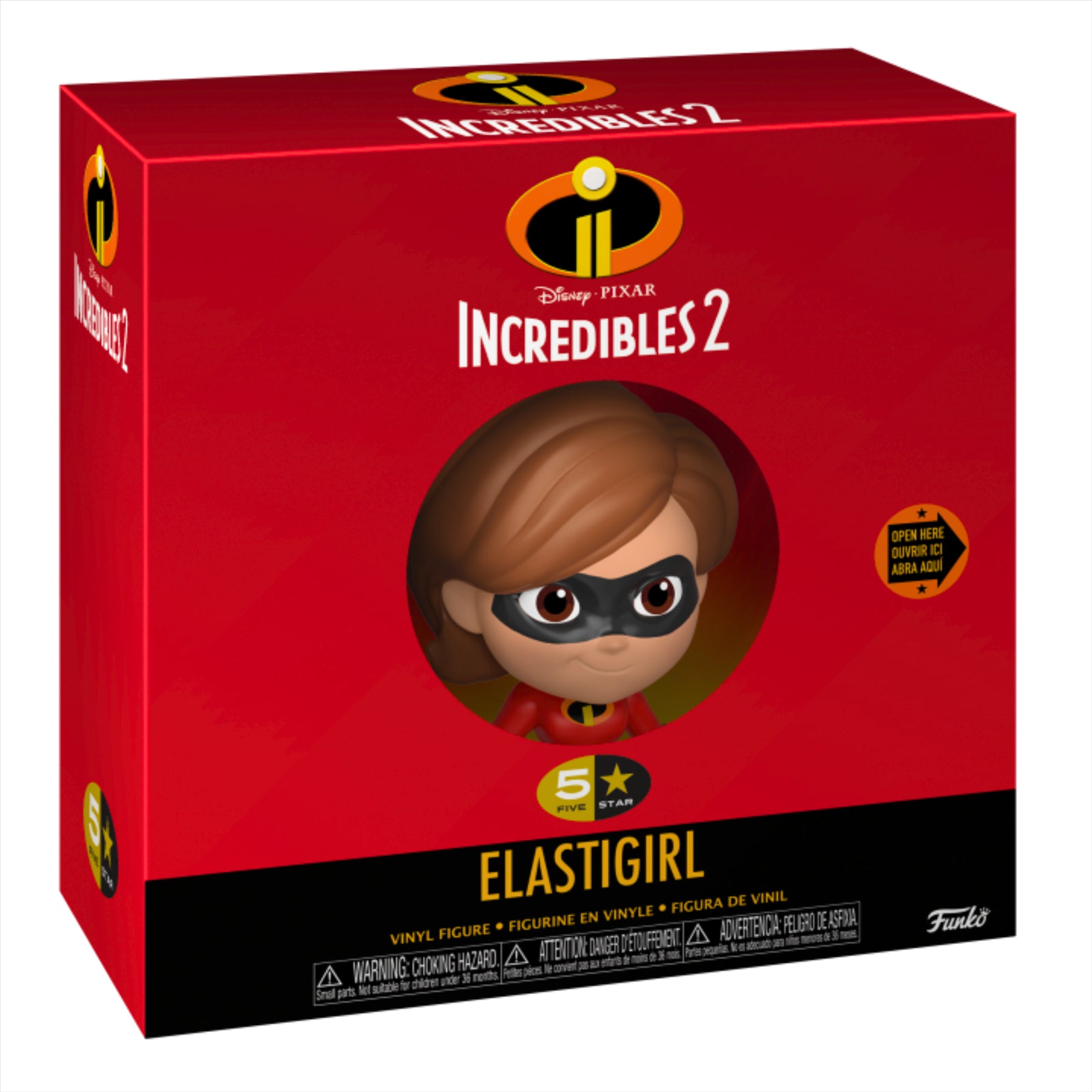 Funko 5 Star The Incredibles 2 Mr Incredible, Elastigirl, Dash, and Violet 8cm Collectible Toy Figures and Accessories - Pack of 4 - Toptoys2u