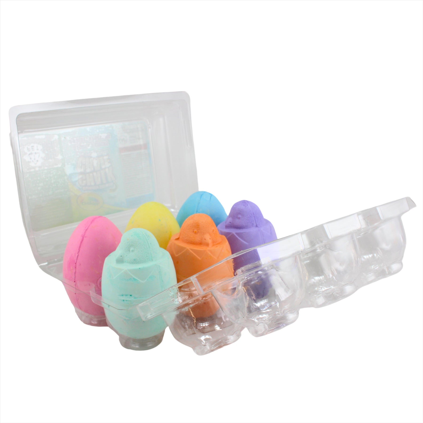 Crayola Washable Sidewalk Chalk Eggs - Pack of 6 - 3x Eggs & 3x Chicks - Toptoys2u