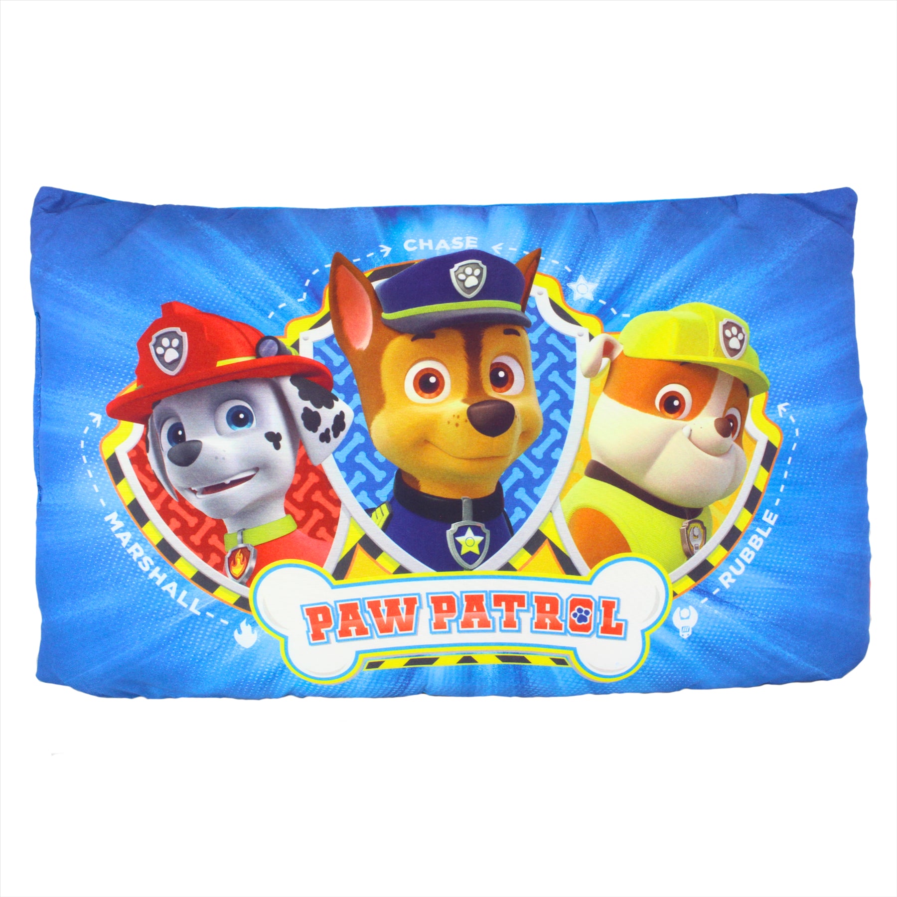Paw Patrol Marshall, Chase, and Rubble Super Soft 36cm Pillow Cushion - Toptoys2u