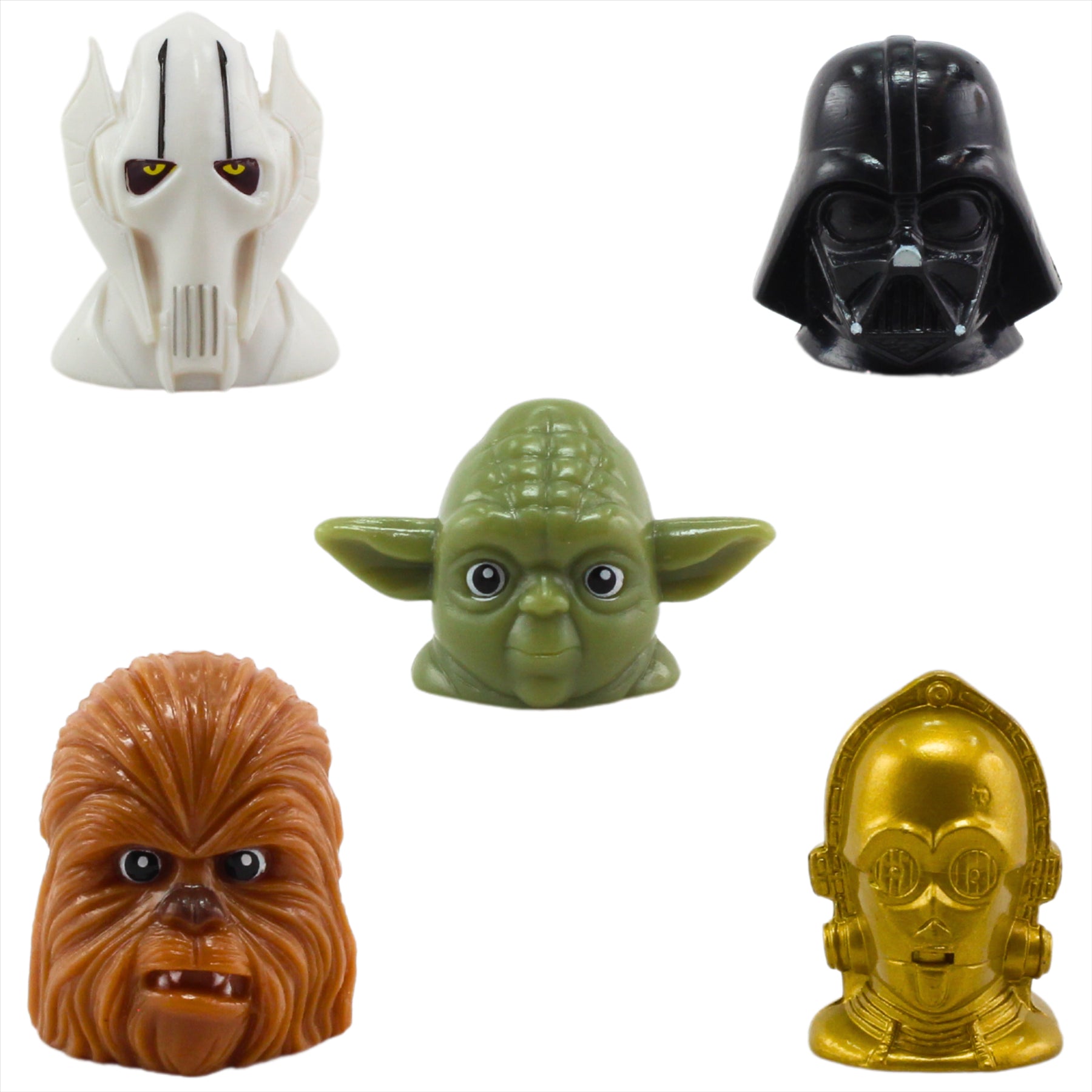 Star Wars Wikkeez Collectible 2.5-3cm Toy Figure Heads - Identified Set of 10 - Toptoys2u