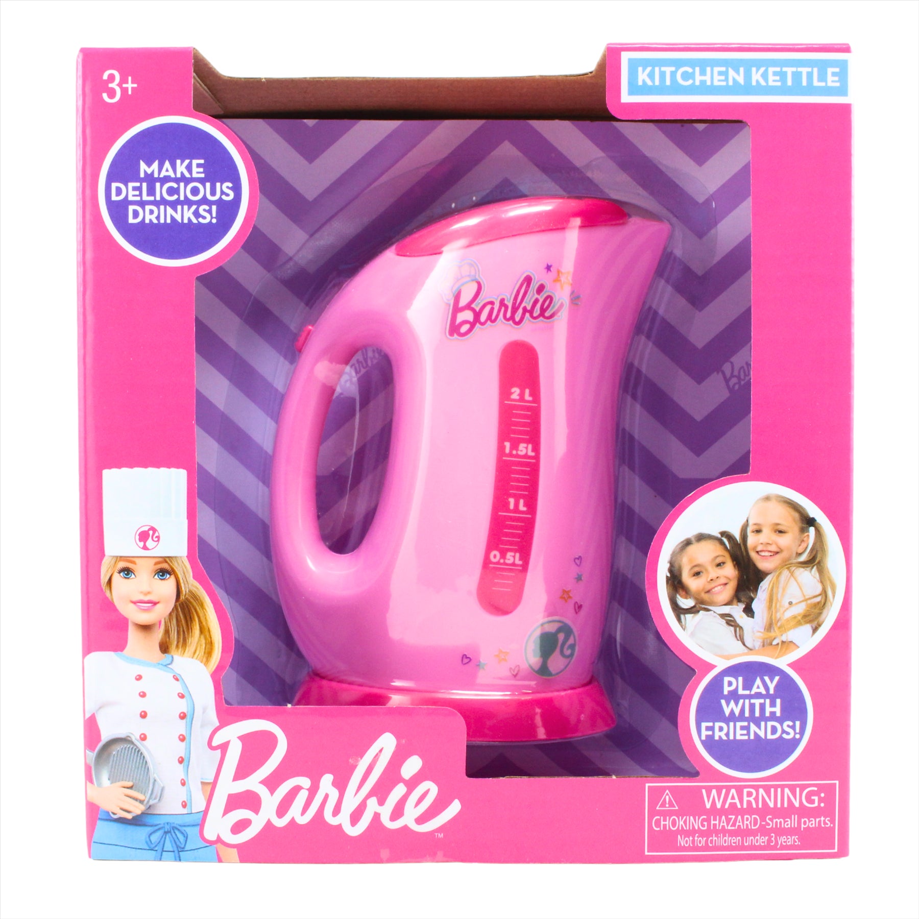 Barbie Pink Kitchen Kettle 12cm Appliance Miniature Roleplay Toy Accessory - Toptoys2u