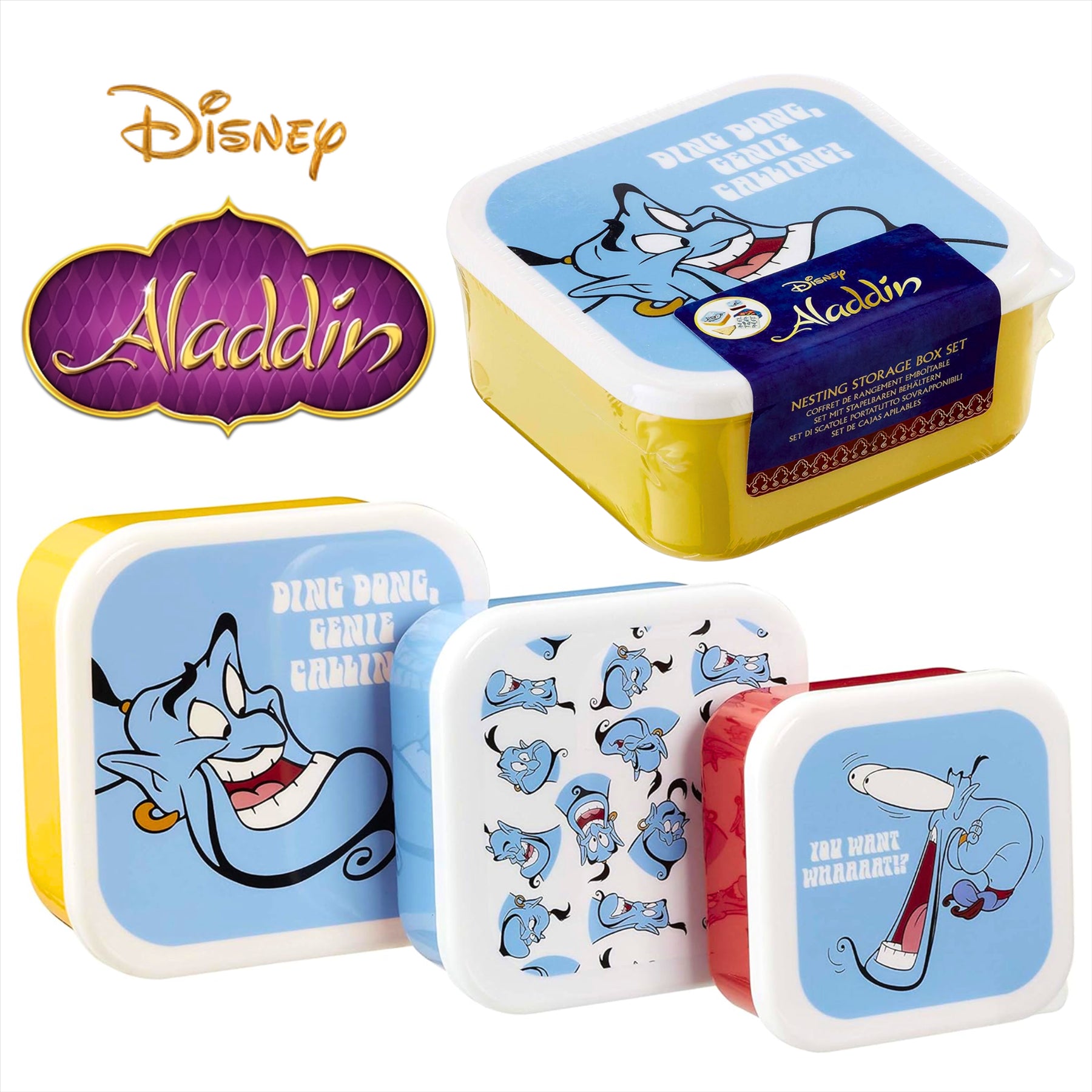 Funko Disney Aladdin Nesting Storage Box Set of 3 - 12cm x 5.5cm - Toptoys2u