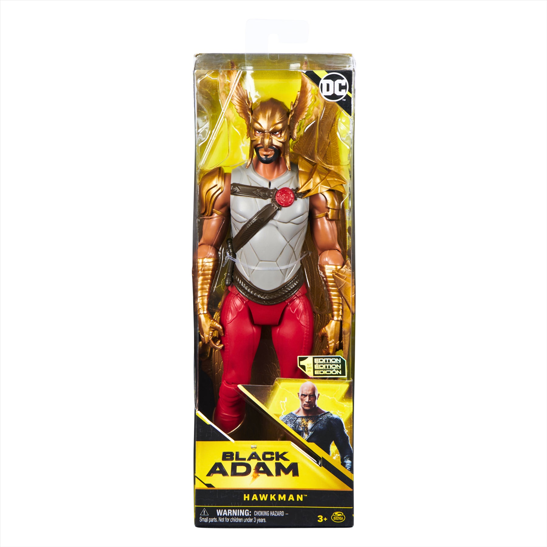 DC Comics Black Adam 1st Edition Collectible Black Adam, Atom Smasher, and Hawkman 28cm Articulated Action Figures - Pack of All 3 Characters - Toptoys2u