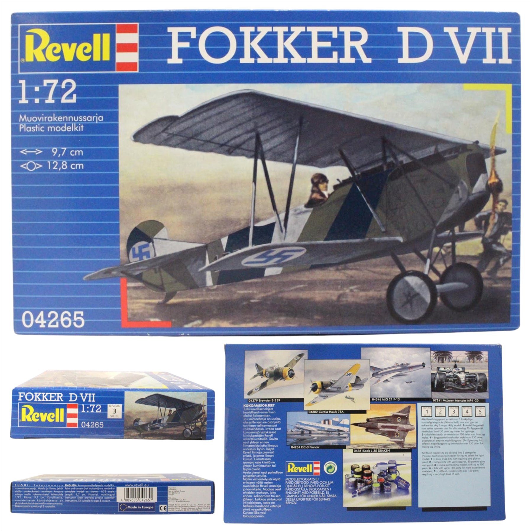 Revell - Fokker D VII 1:72 Model Kit - Toptoys2u