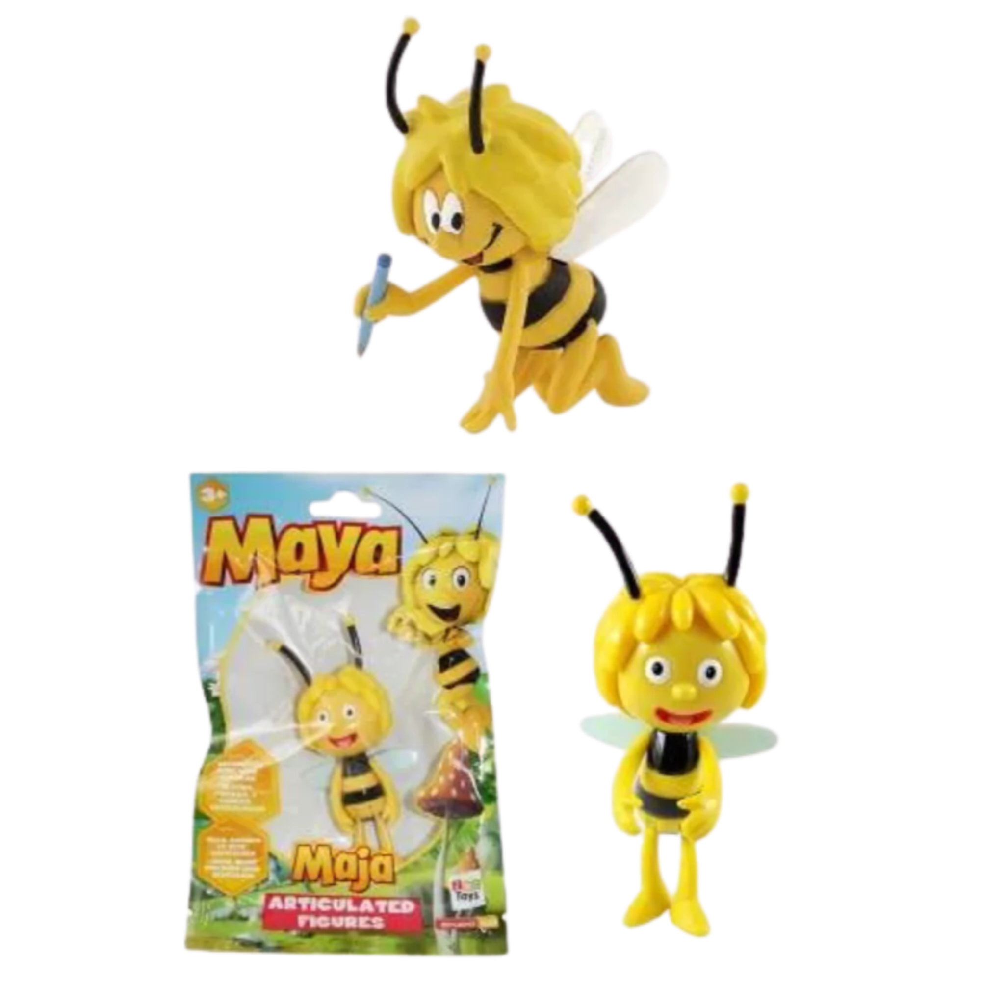 Maya the Bee Set of 2 Maya Figs - Articulated Figure Maya & Bullyland Maya the Bee Figure - Toptoys2u