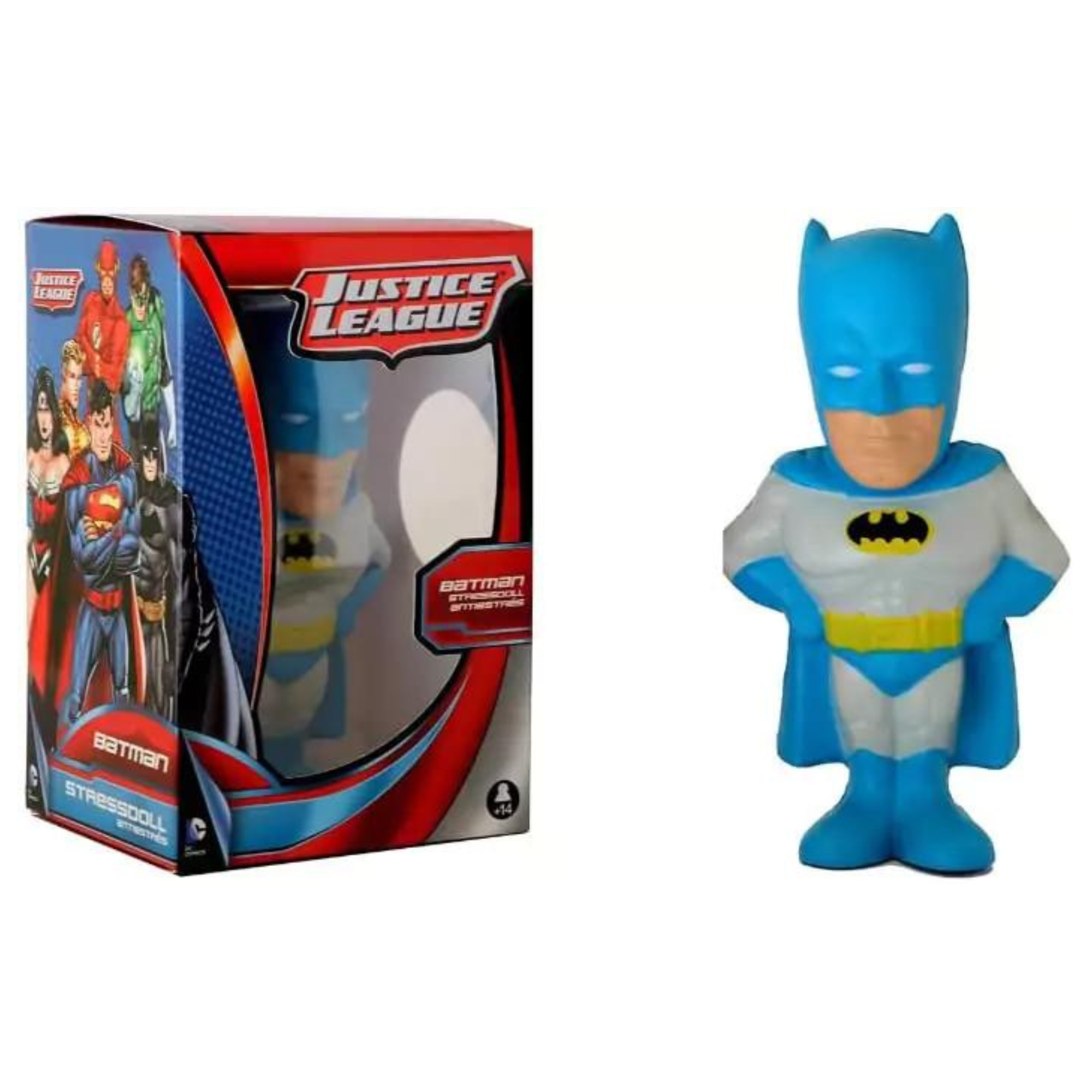 Justice League DC Comics Stress Doll Figures 5.5" 14cm 2 Pack - Batman and Flash - Toptoys2u