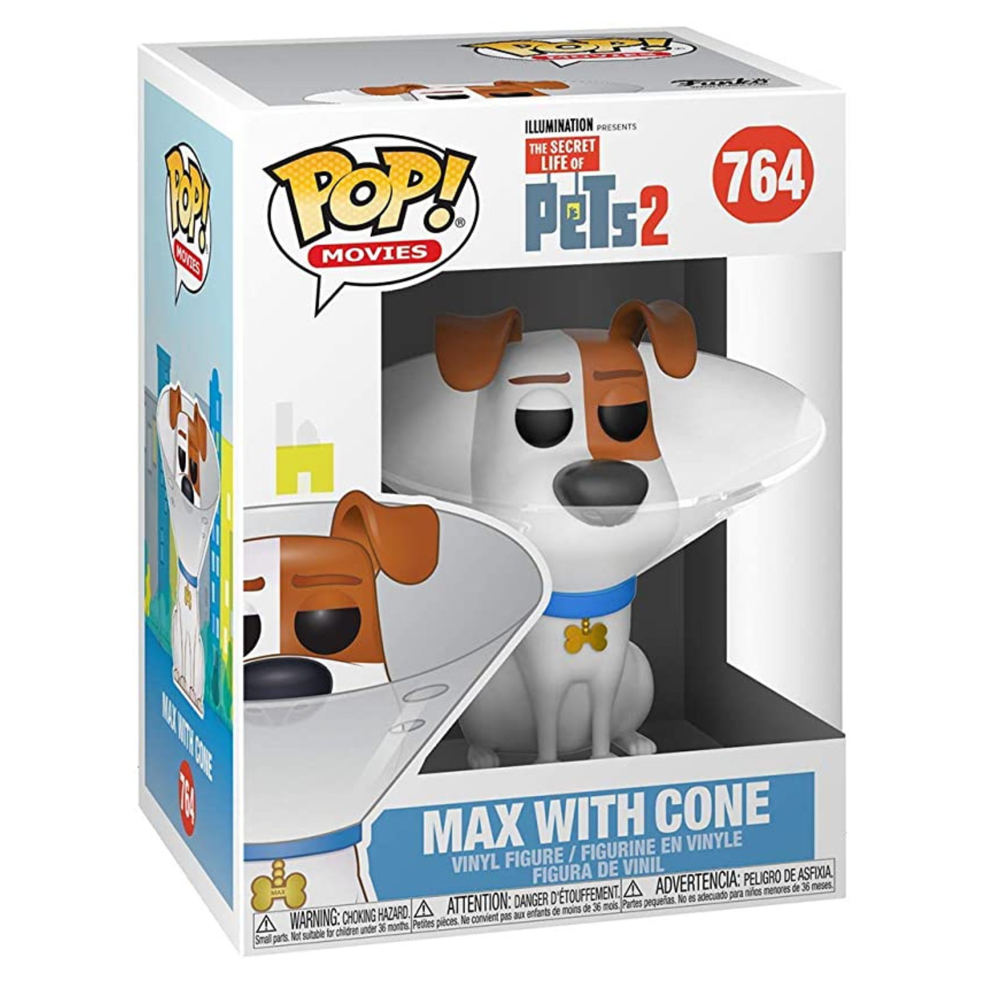 Funko POP! Movies: Secret Life of Pets 2 - Max in Cone Vinyl Figure #764 - Toptoys2u