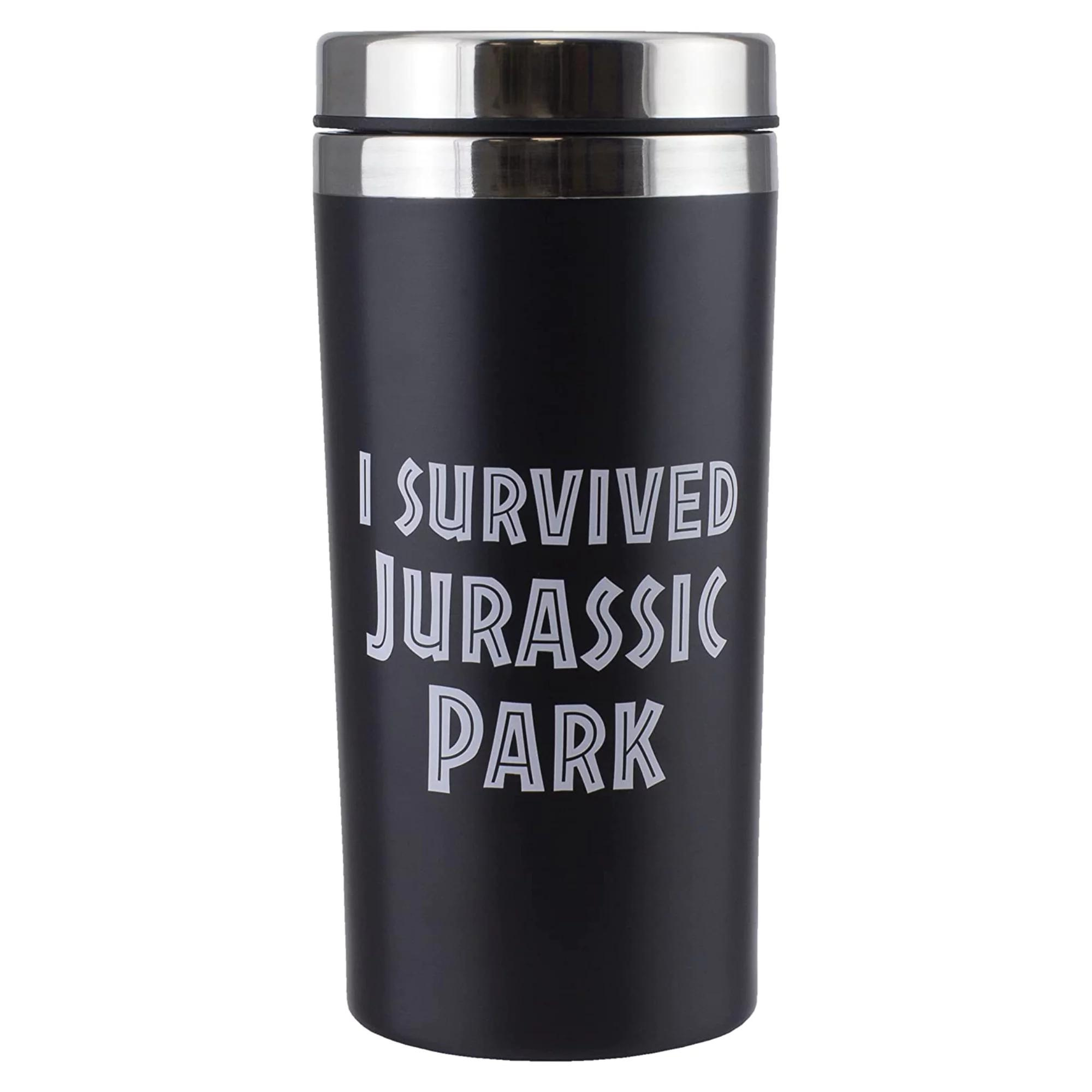 Jurassic Park Stainless Steel Travel Coffee Tea Mug 450ml - Pack of 4 - Toptoys2u