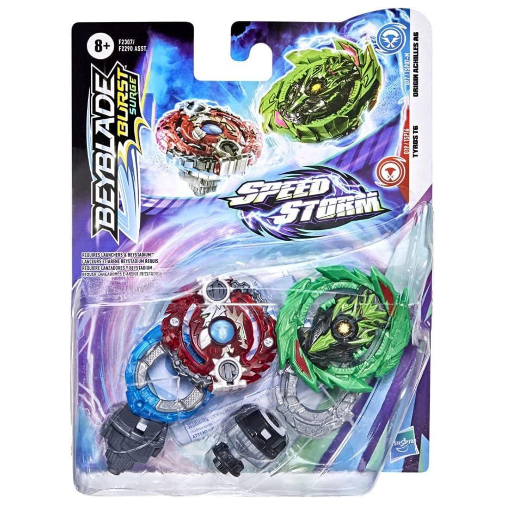 Beyblade Burst Surge Speedstorm Dual Pack Original A6 and Tyros T6 - Toptoys2u