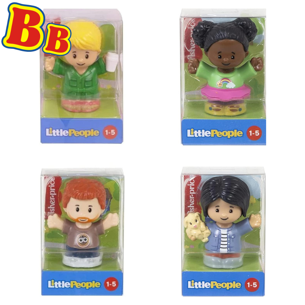 Fisher Price Little People Bundle 4 Pack - Jumpsuit Mom, Tessa, Mom, Gamer Dad - Toptoys2u