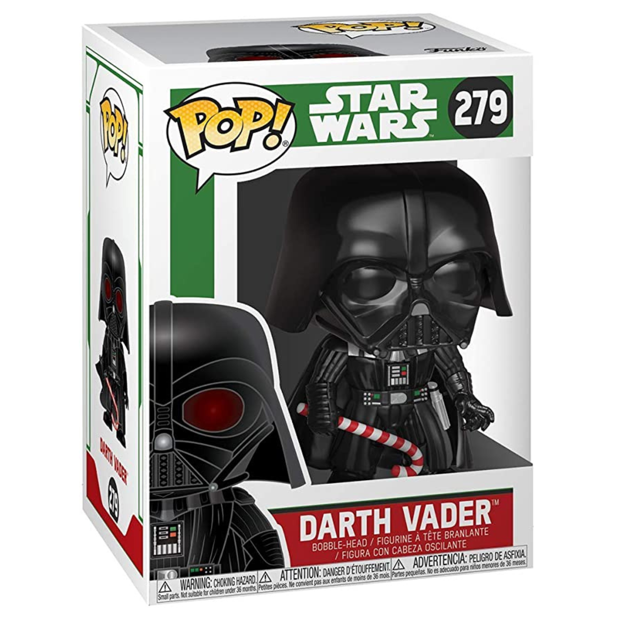 Funko Pop Star Wars: Holiday - Darth Vader with Candy Cane Collectible Figure Christmas