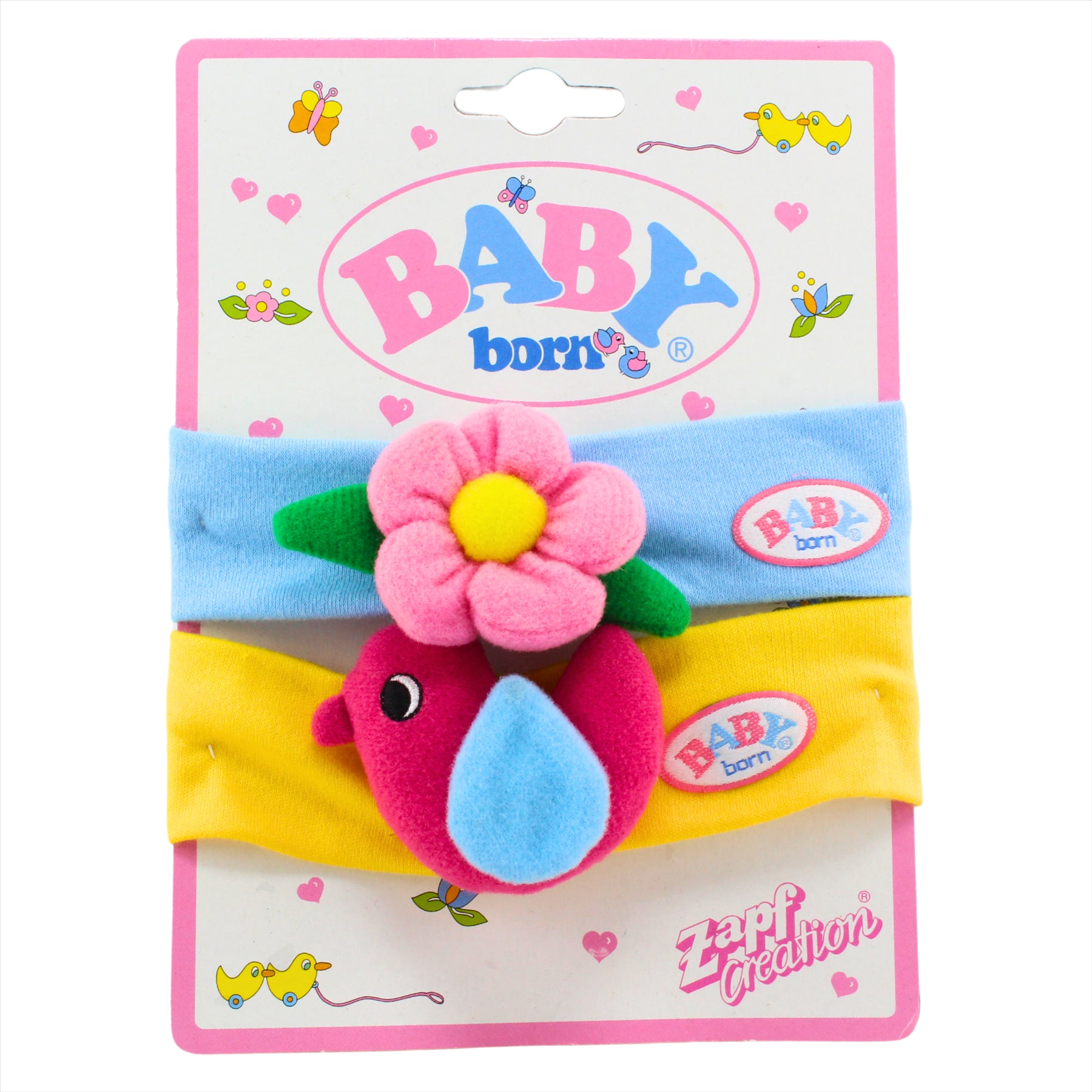 BabyBorn Zapf Creation - Toy Doll Accessory Pink Flower Red Bird - Toptoys2u