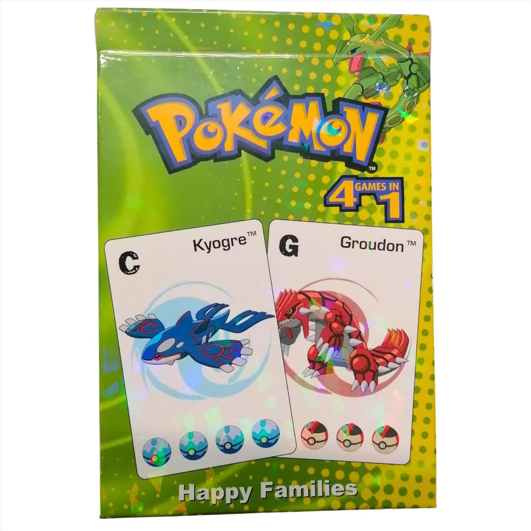 Pokemon Games - Pokemon 4 Games in 1 Happy Families, Donkey, Pairs, and Snap Card Games - Toptoys2u