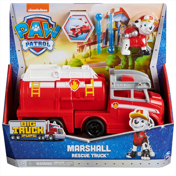 Paw Patrol - Marshall Big Truck Pups Transforming Toy Truck with Action Figure - Toptoys2u