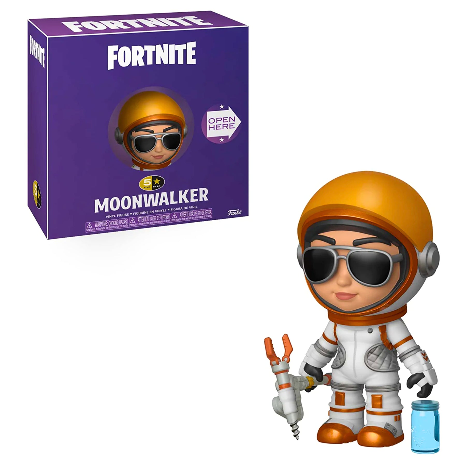 Funko 5 Star Fortnite Moonwalker and Love Ranger 8cm Collectible Toy Figures and Accessories - Twin Pack - Toptoys2u