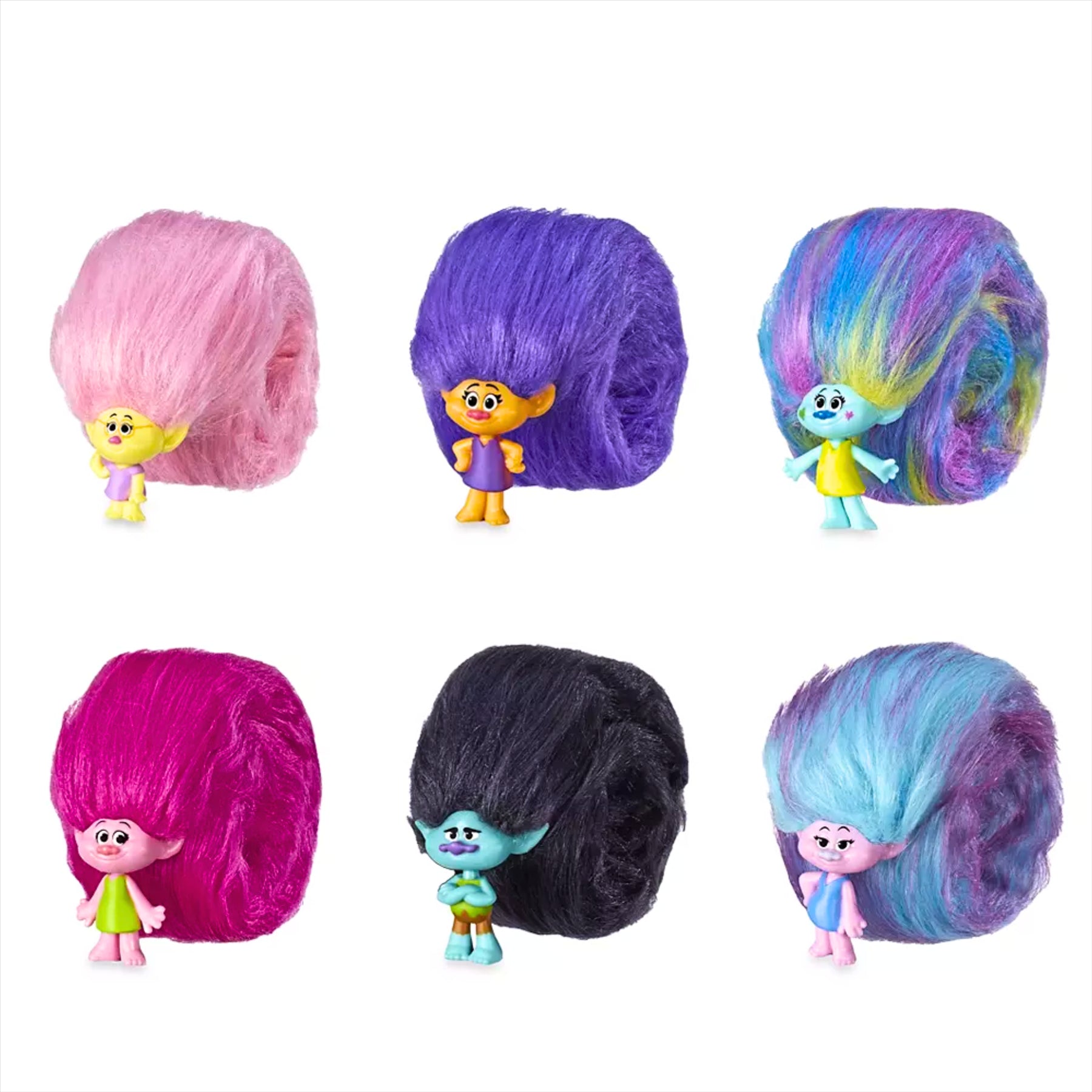 Trolls Hair Huggers Series 2 Miniature Snap-On Toy Figure Blind Box - Toptoys2u