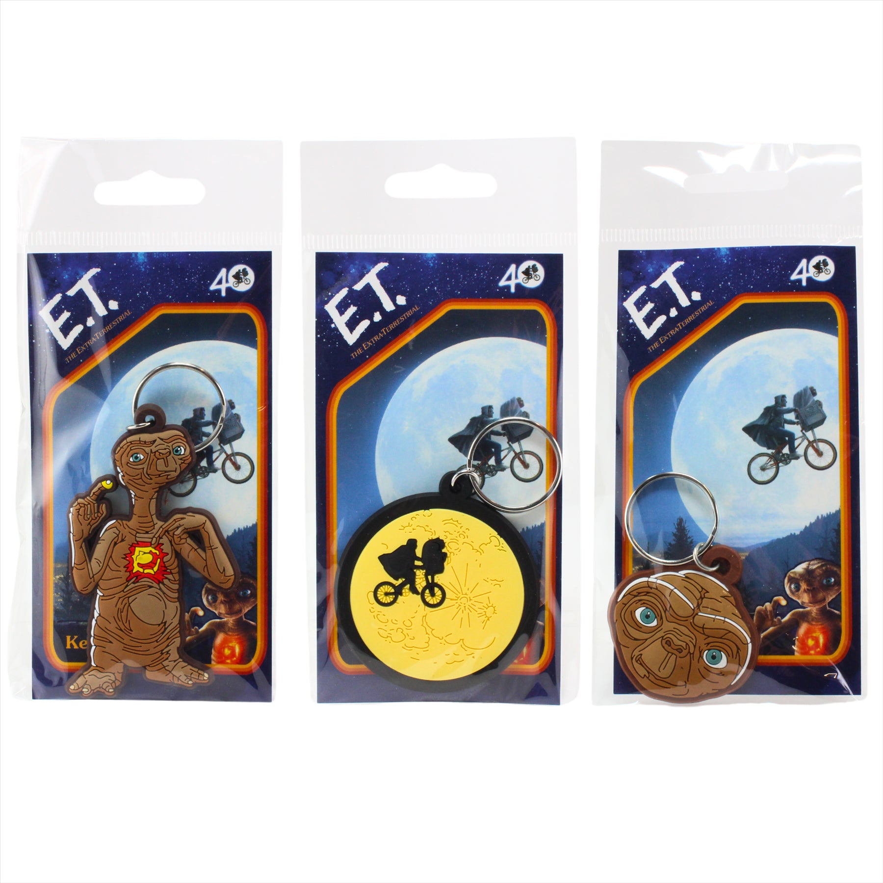 E.T. The Extra-Terrestrial 3x Unique Keychains Merch Bundle - Toptoys2u