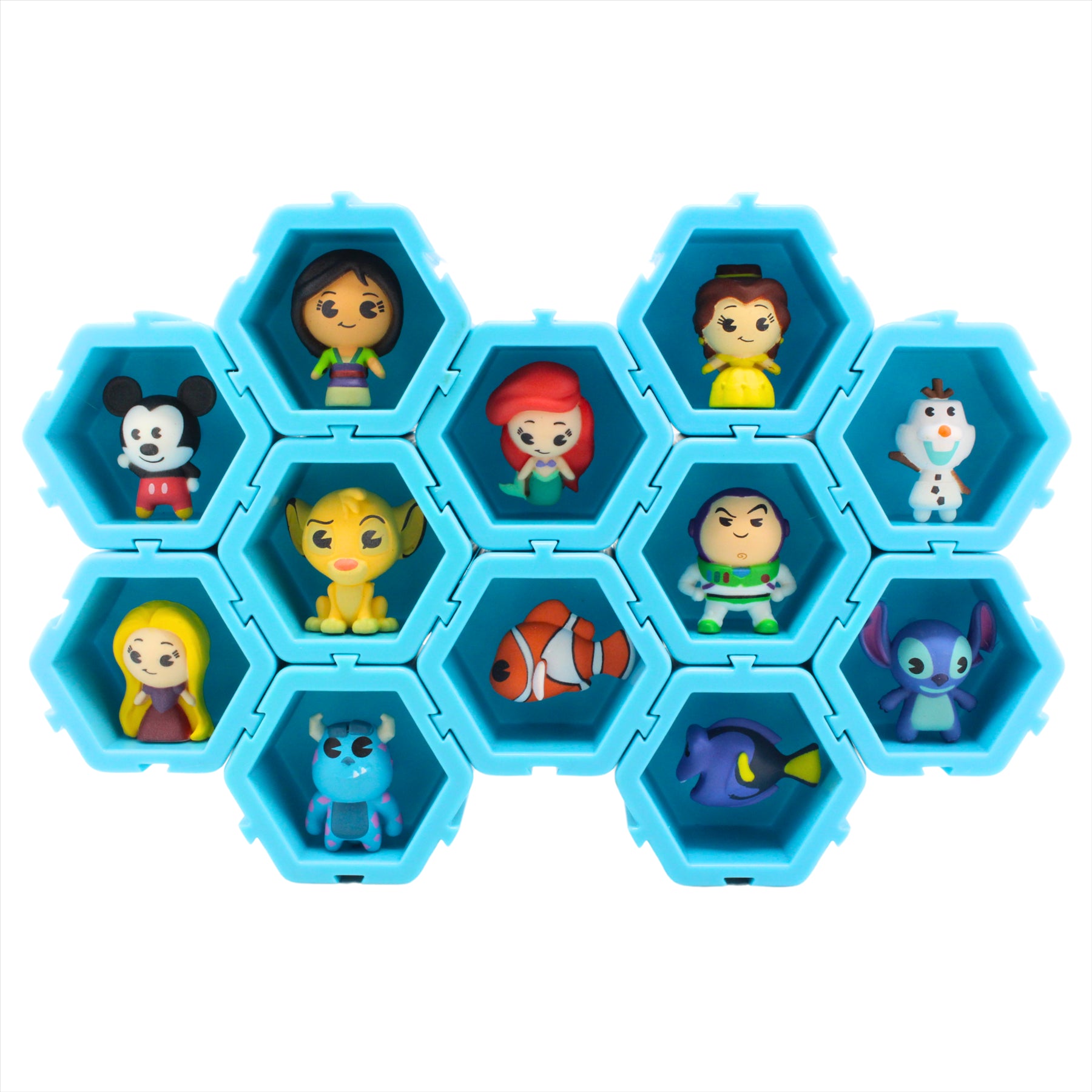 Nano Pods Disney Collect and Connect 4.5cm Identified Miniature Toy Figures - Full Set of All 12 - Toptoys2u