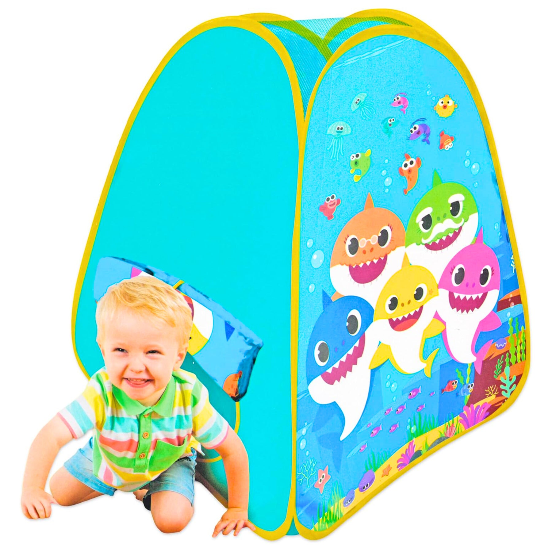 Baby Shark Playden 92cm Pop Up Childrens Activity Play Tent - Toptoys2u