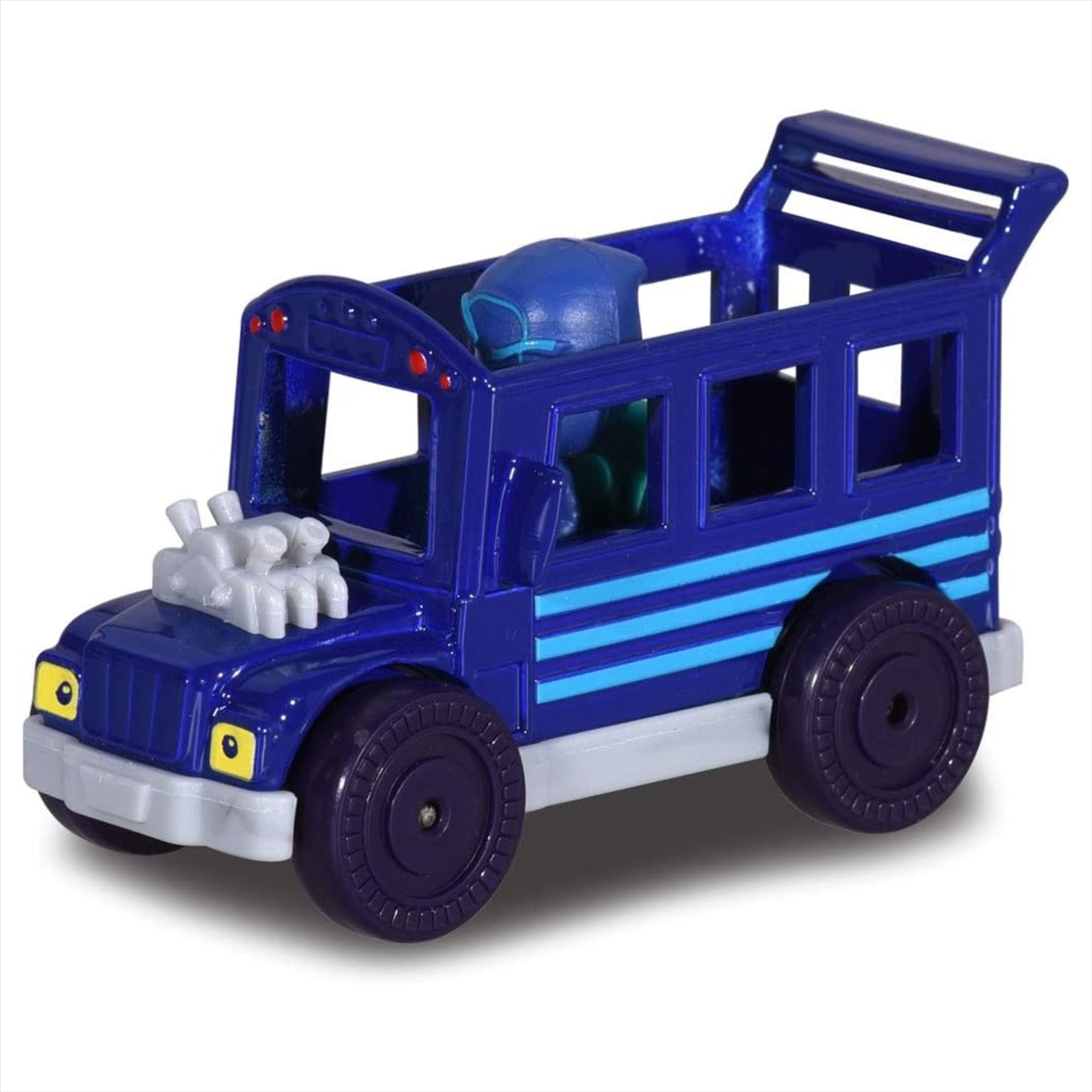 PJ Masks Night Ninja Bus with Figure 1:64 Scale Diecast Metal Toy Vehicle - Toptoys2u