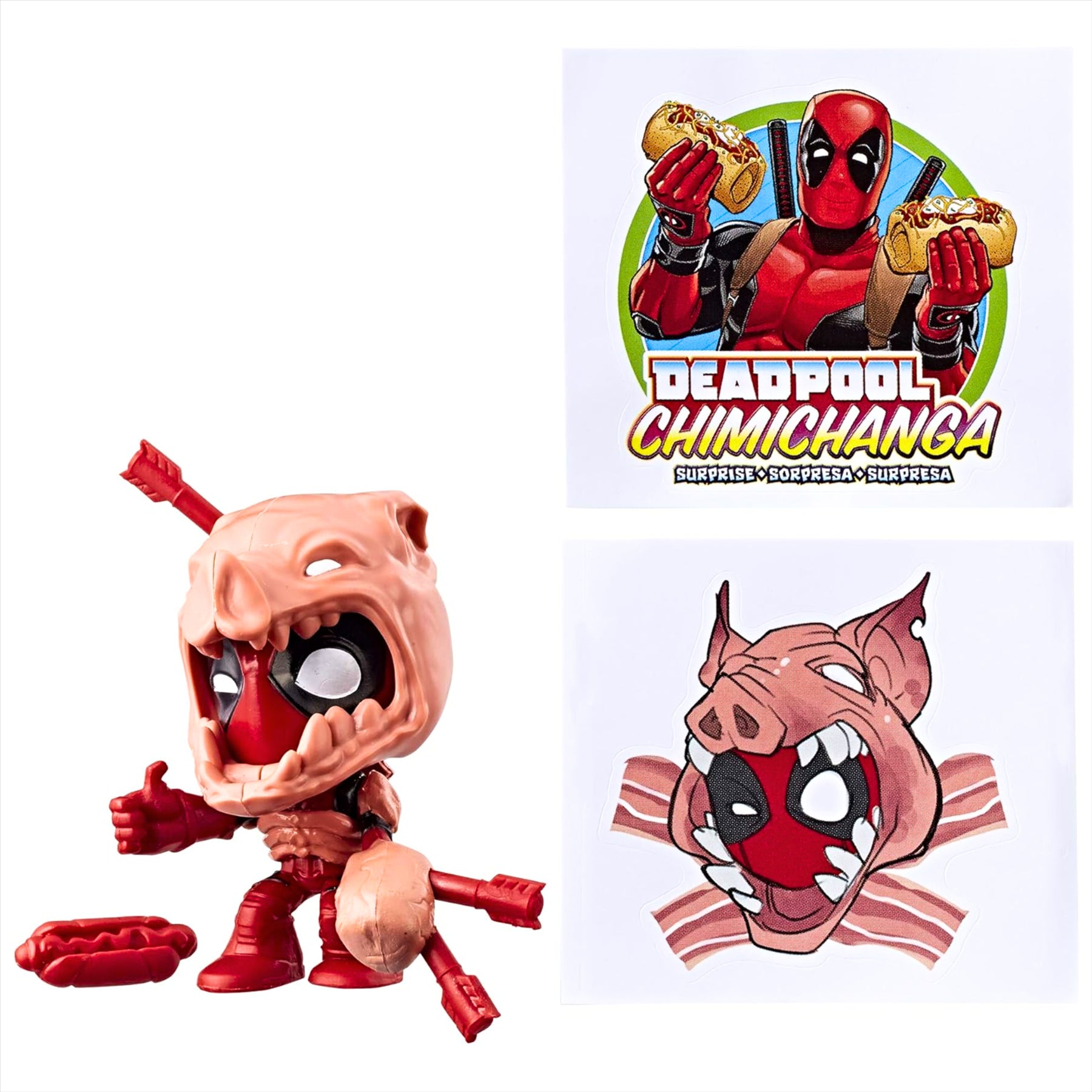 Marvel Deadpool Chimichanga Mystery Toy Figure Blind Bags - Pack of 12 - Toptoys2u