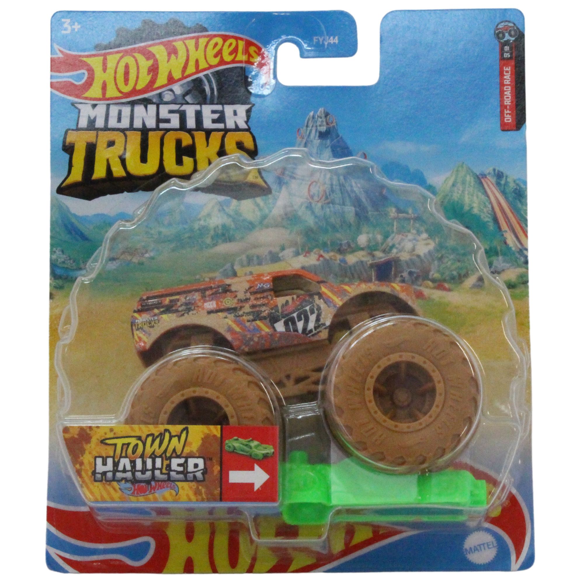 Hot Wheels Monster Trucks - 1:64 Scale Diecast - Town Hauler & Buzz Lightyear - Twin Pack - Toptoys2u