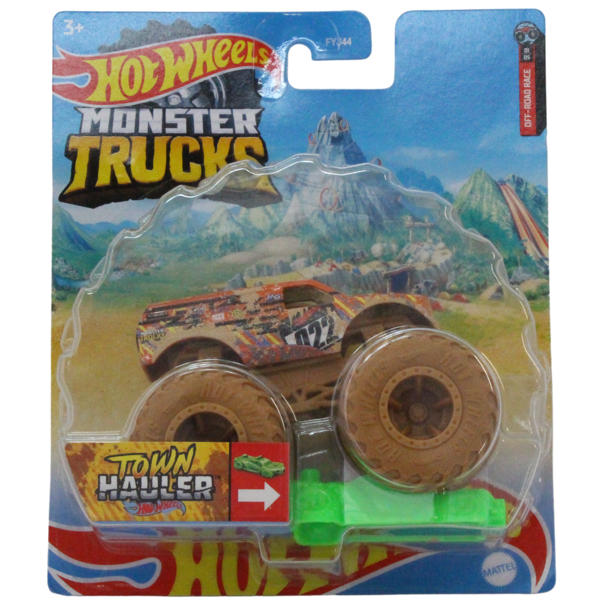 Hot Wheels Monster Trucks - 1:64 Scale Diecast - Town Hauler & Hotweiler - Twin Pack - Toptoys2u