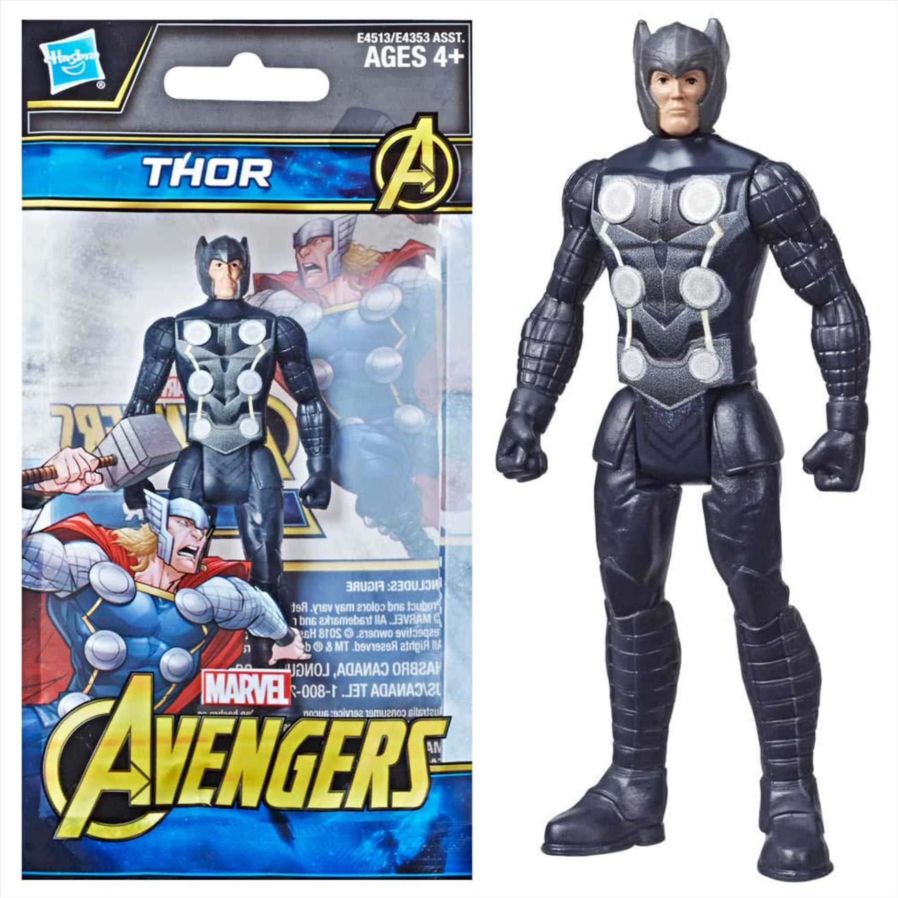 Marvel Avengers Miniature Articulated 9.5cm Toy Action Figures Bundle - Pack of 2 - Hulk & Thor - Toptoys2u