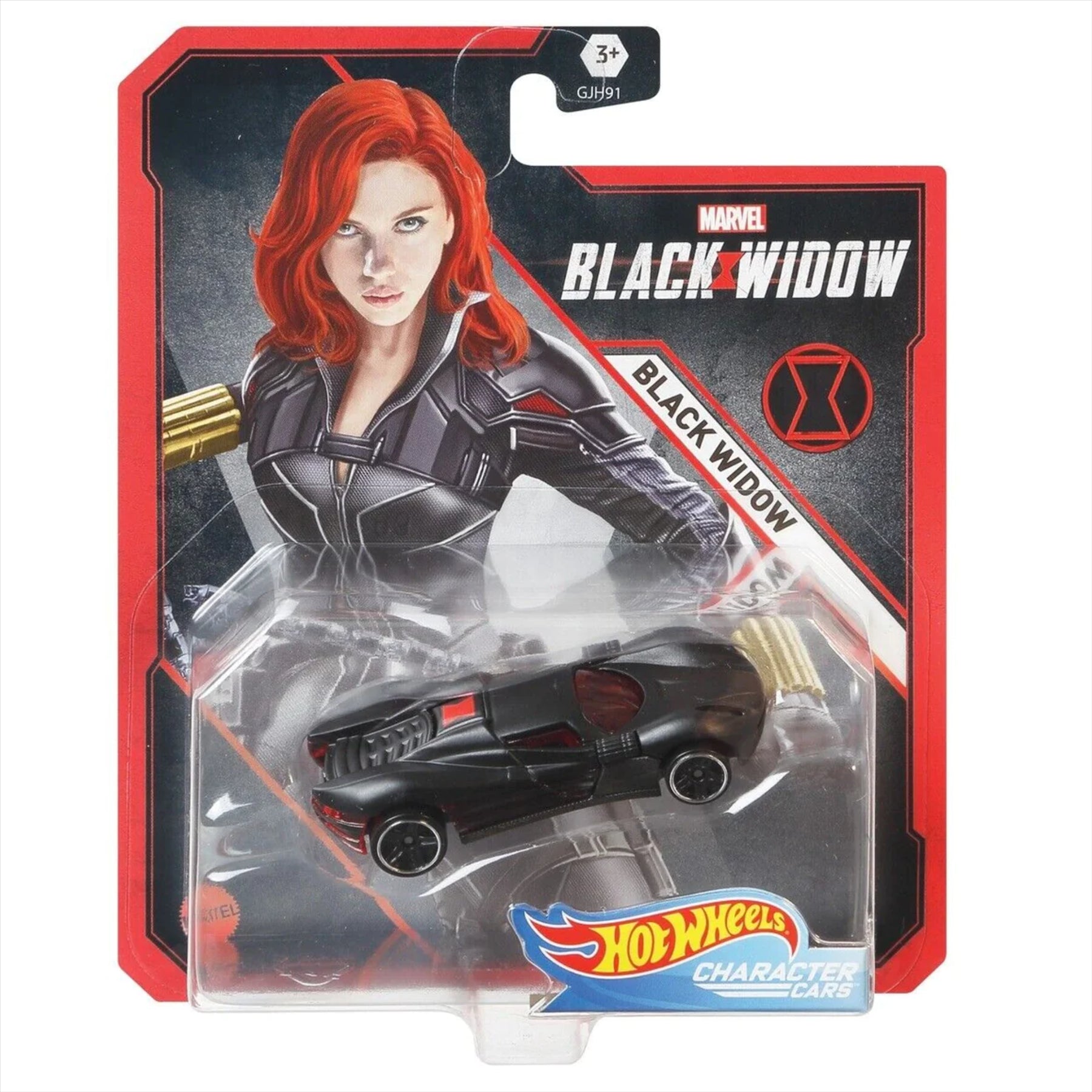 Hot Wheels Character Cars: Marvel - Black Widow & Taskmaster 1:64 Scale Diecast Model Cars - Twin Pack - Toptoys2u