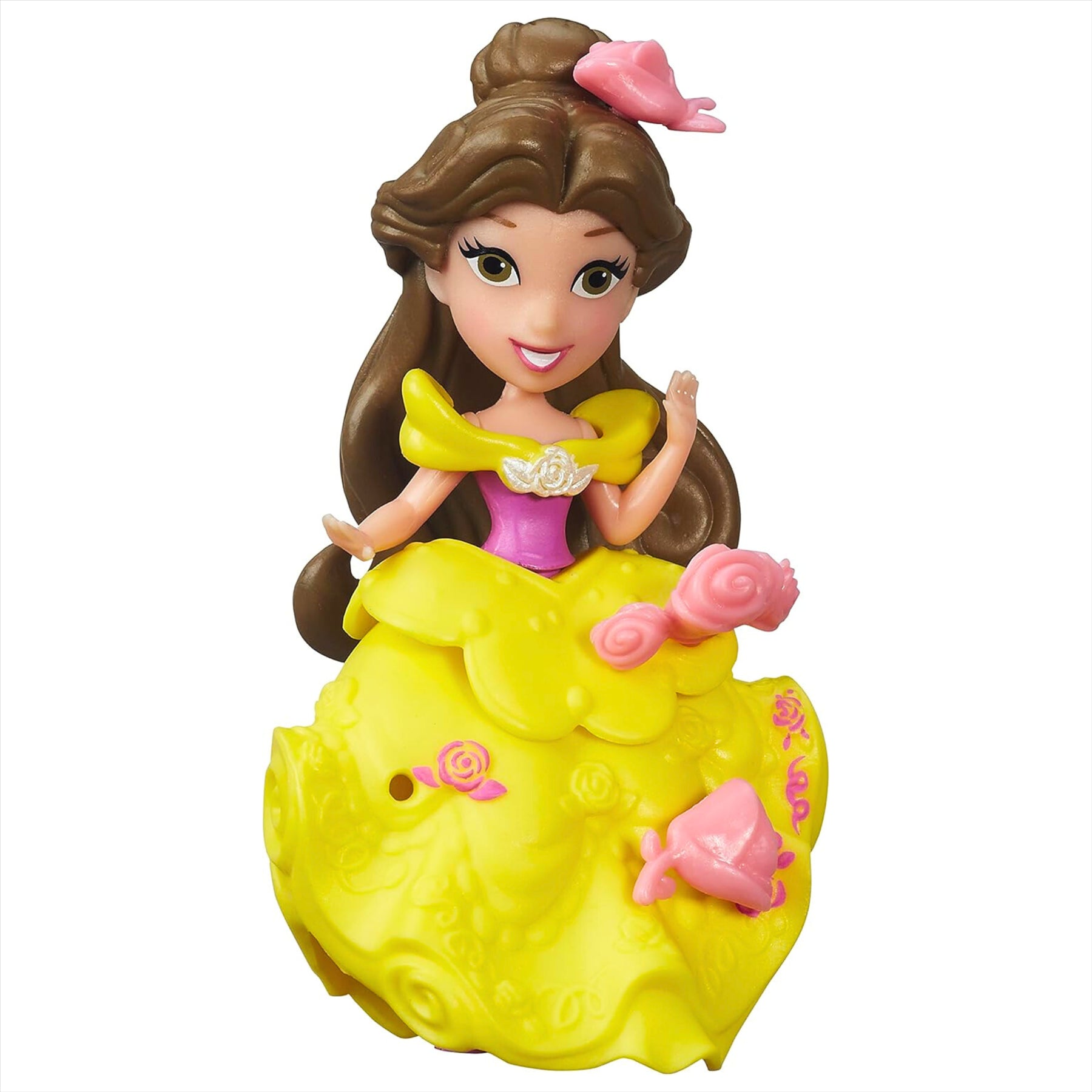 Disney Princess Little Kingdom Belle 8cm Miniature Play Figure Toy with Accessories - Toptoys2u