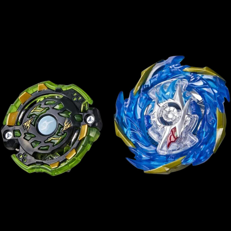 Beyblade Burst QuadDrive Salvage Valtryek Rashad V7 and Gilded Nemesis N7  Spinning Top Dual Pack -- Battling Game Top Toy - Beyblade