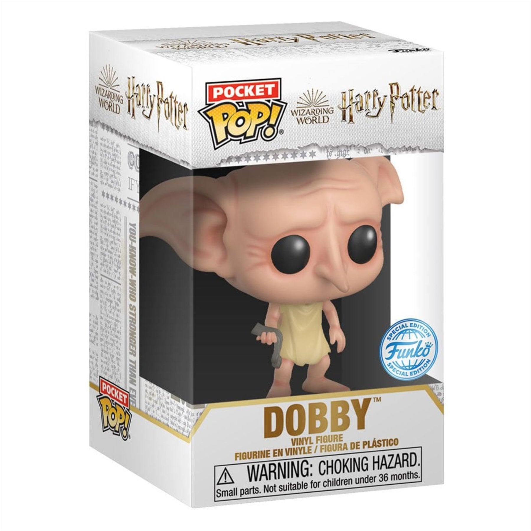 Funko Harry Potter Dobby Pocket POP! Miniature Toy Figure and Children's T-Shirt (Small) - Toptoys2u