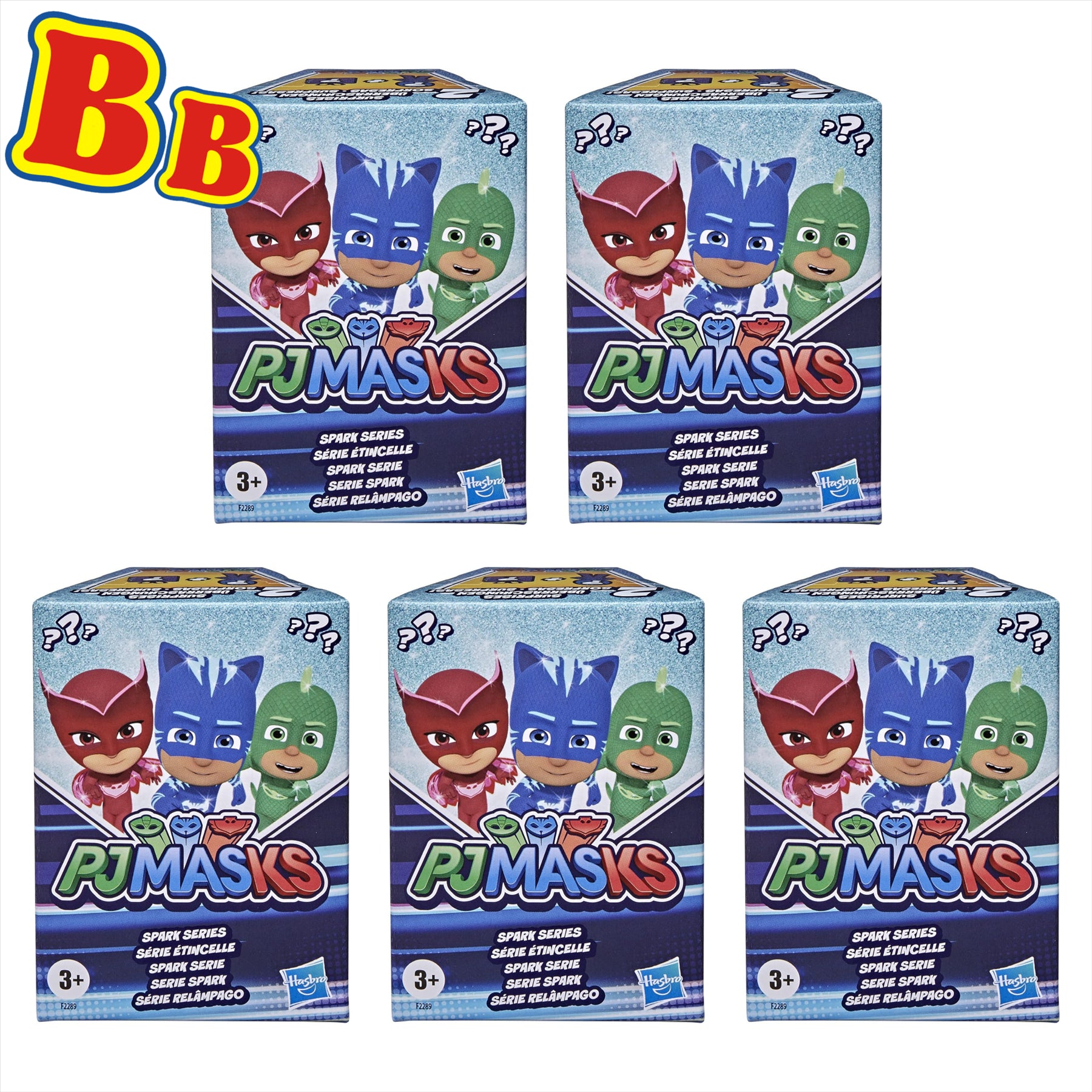 PJ Masks Articulated Play Figures and Accessories Blind Box Sets - 5x Spark Series - Toptoys2u