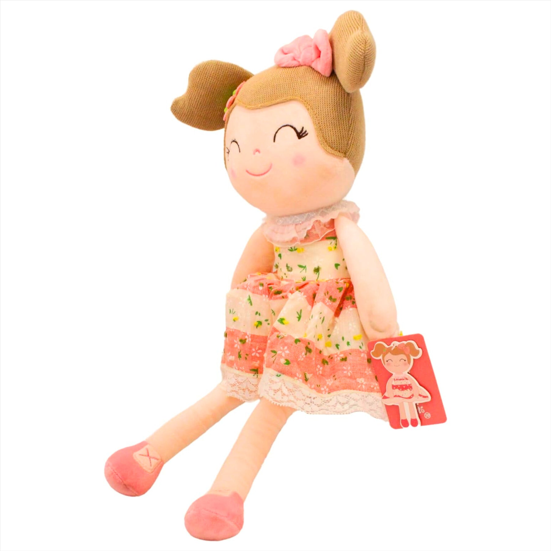 Gloveleya Super Soft Embroidered Pink Spring 40cm Plush Doll with 42 Glow in the Dark Owls and Stars - Toptoys2u