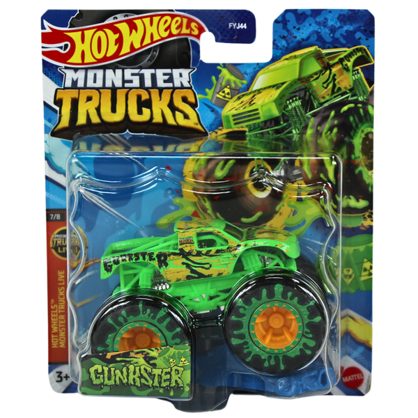 Hot Wheels Monster Trucks Live - Gunkster 1:64 Diecast 7/8 - Toptoys2u