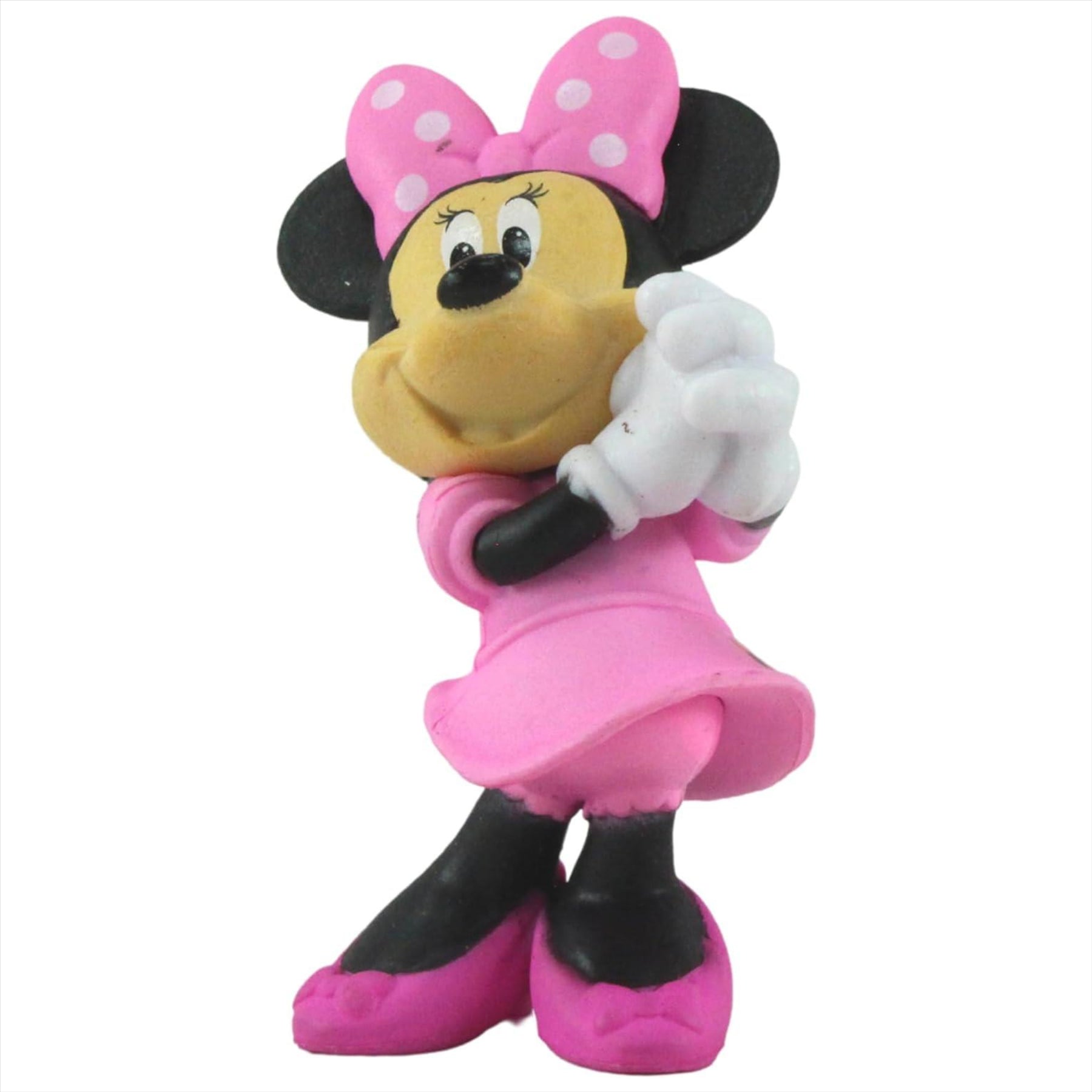 Mickey and Friends 5 Pack 2.5" 6cm Figures - Highly Detailed Collectible Miniature Figures Perfect as Cake Toppers - Minnie, Mickey 2 Poses, Pluto, Donald - Toptoys2u