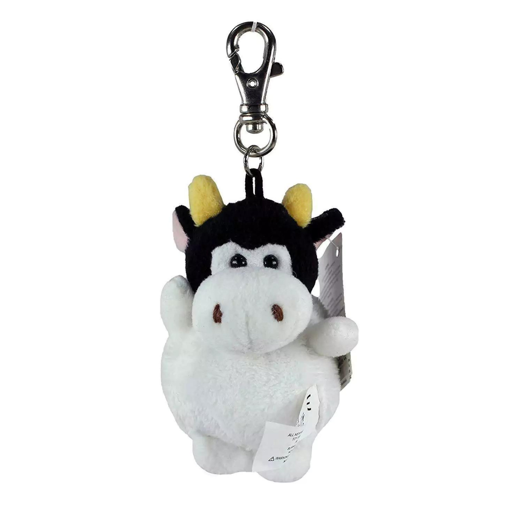 Russ Berrie Barnyard Pals Animal Key Pals Plush Keyclip Set of 2 - Pig & Cow - Toptoys2u