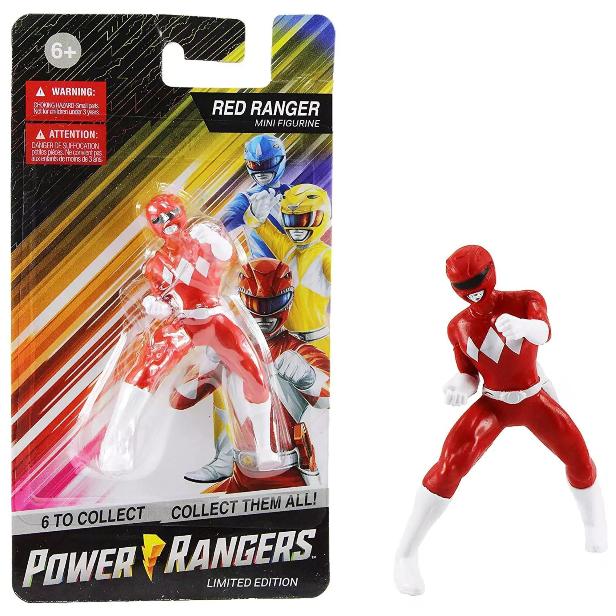 Limited Edition Power Rangers Set 1 - 2.5" 6.5cm Mini Figures - Green, Pink & Red Rangers Set of 3 - Toptoys2u