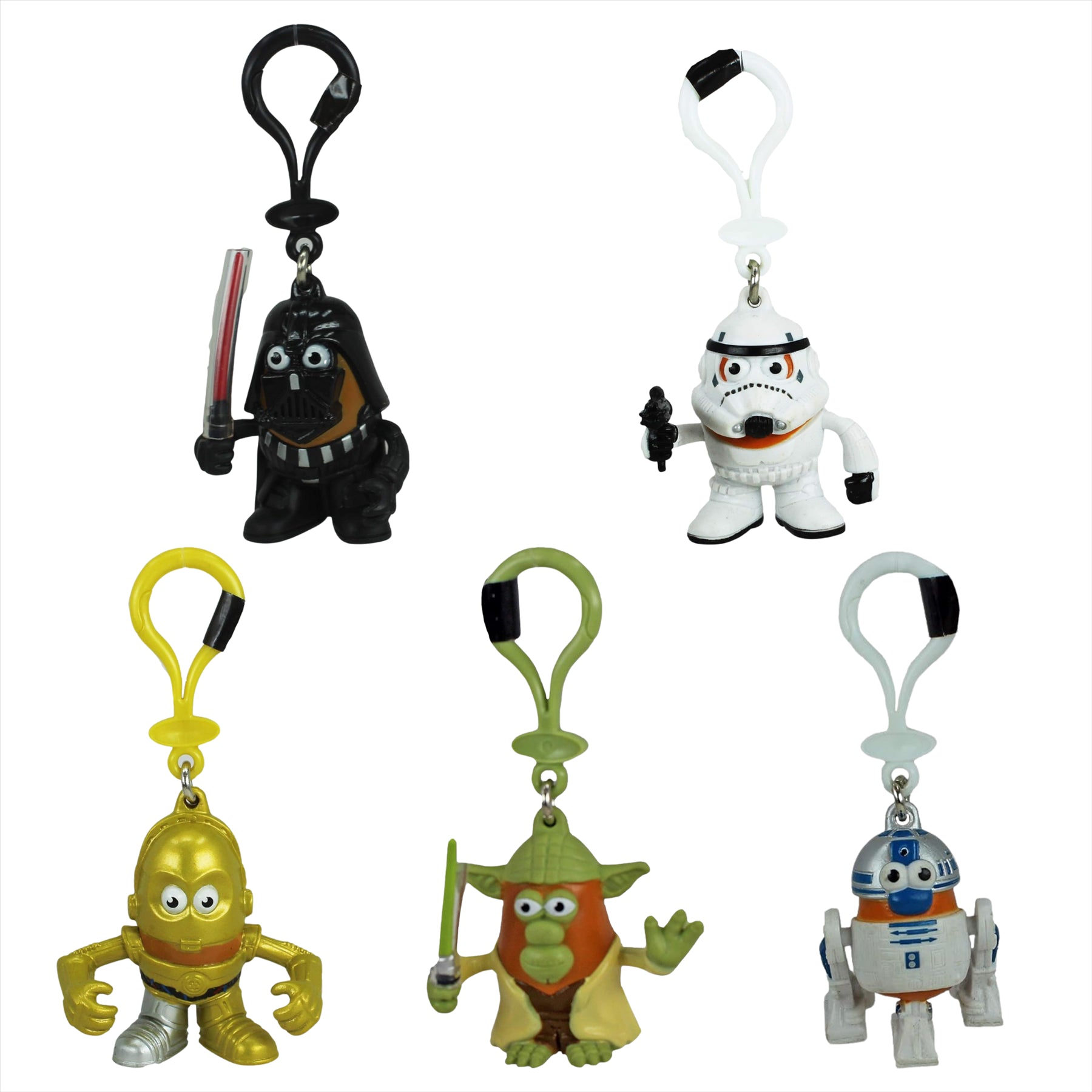 Star Wars Mr Potato Head 6cm Mini Figures Keychains - Set of 5 - Toptoys2u
