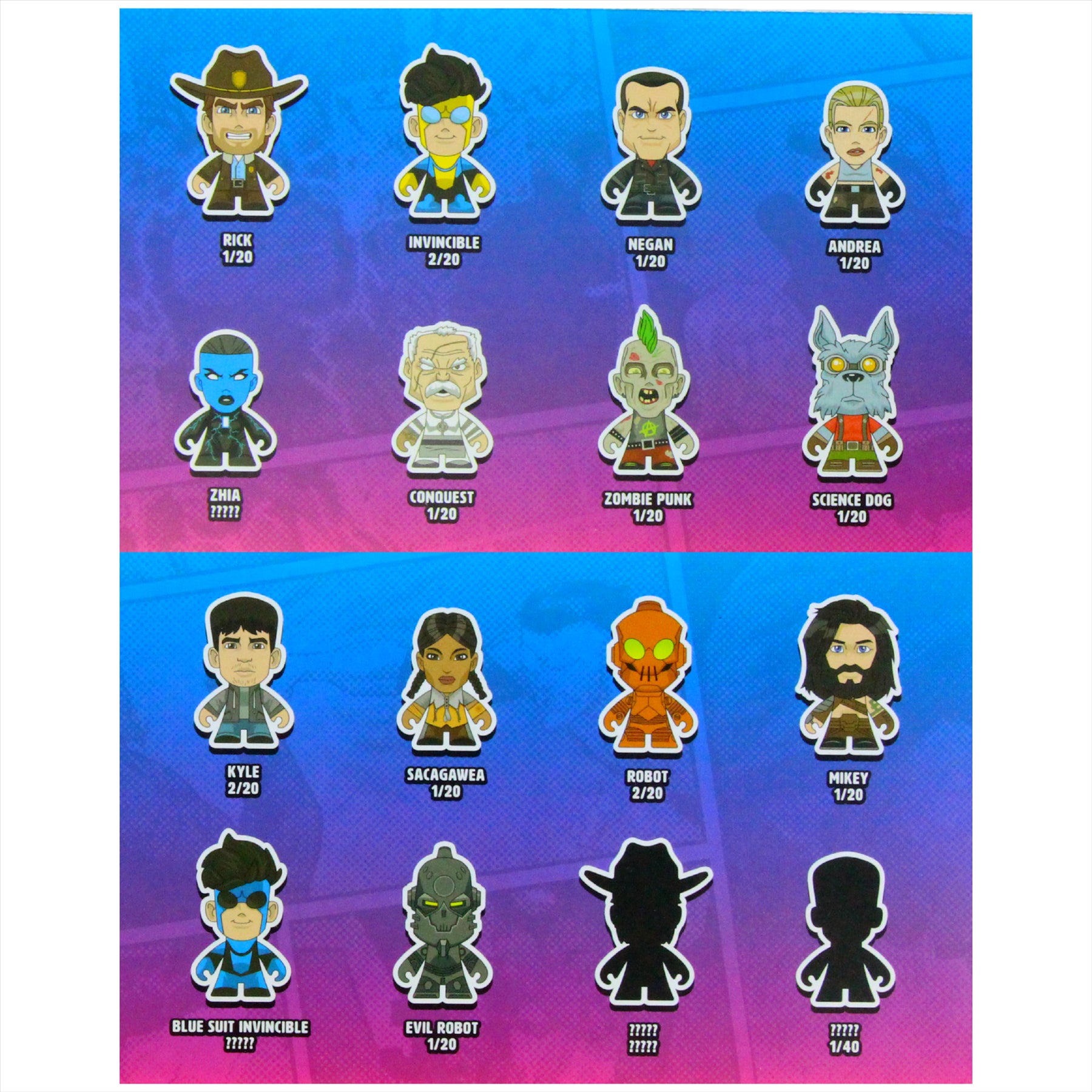 Skybound Minis Series 1 - Classic Collectors Set 3" 8cm Articulated Collectible Figure Sets - Mikey, Science Dog, Sacagawea, Zhia, and Kyle - Toptoys2u