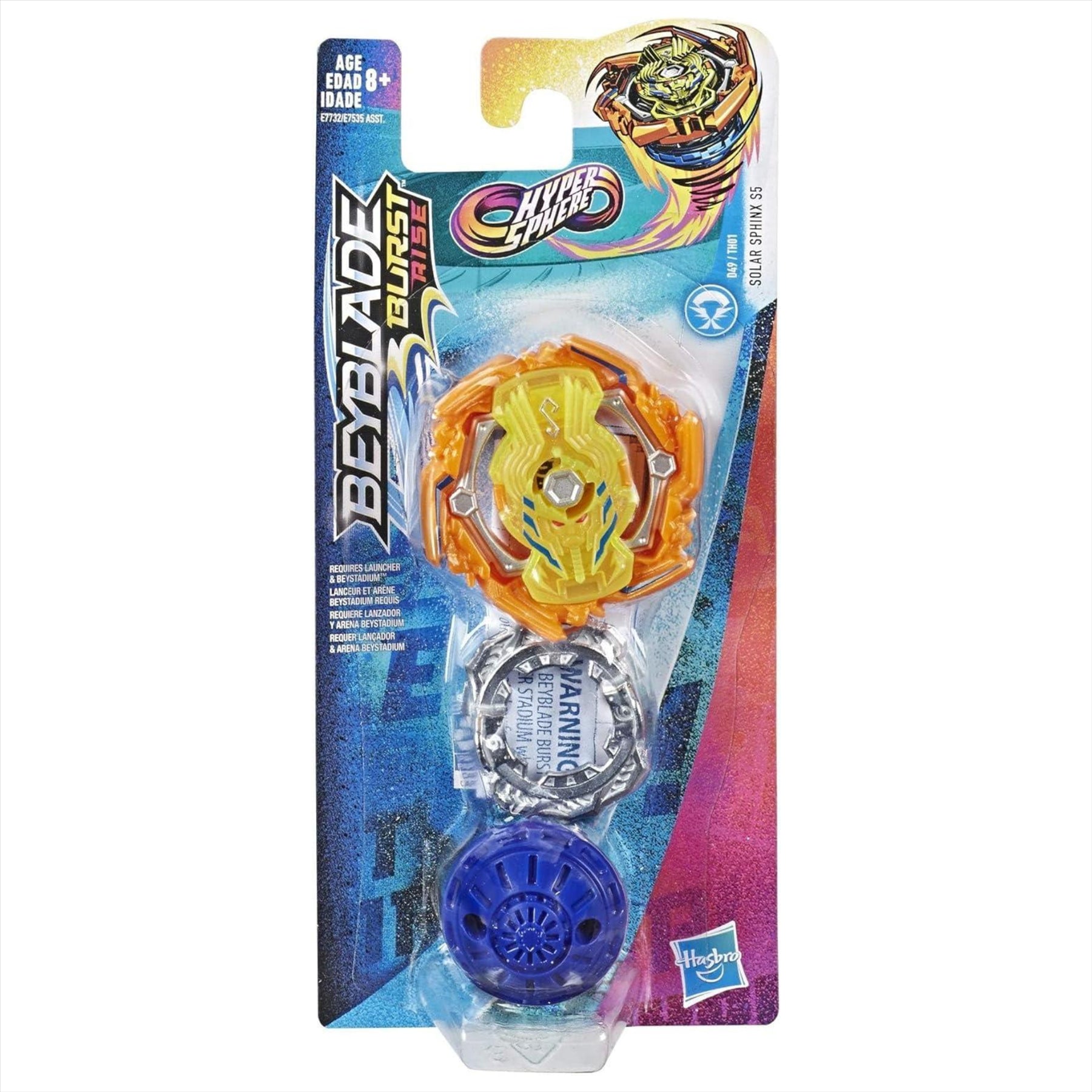 Beyblade Burst Rise Hypersphere Solar Sphinx S5 Single Pack - Attack Type Right-Spin Battling Top Toy, Ages 8+ - Toptoys2u