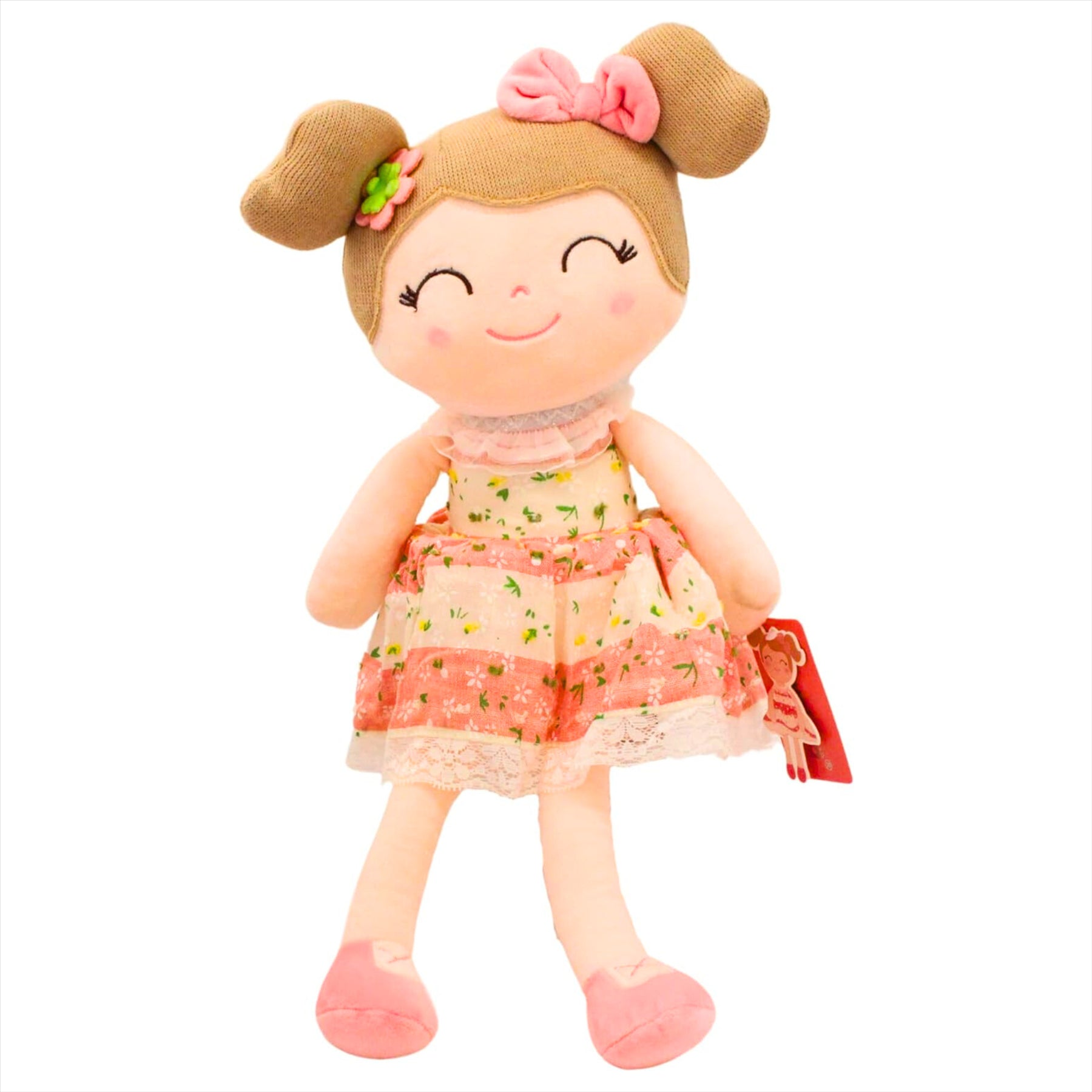 Gloveleya Super Soft Embroidered Pink Spring 40cm Plush Doll with 42 Glow in the Dark Owls and Stars - Toptoys2u