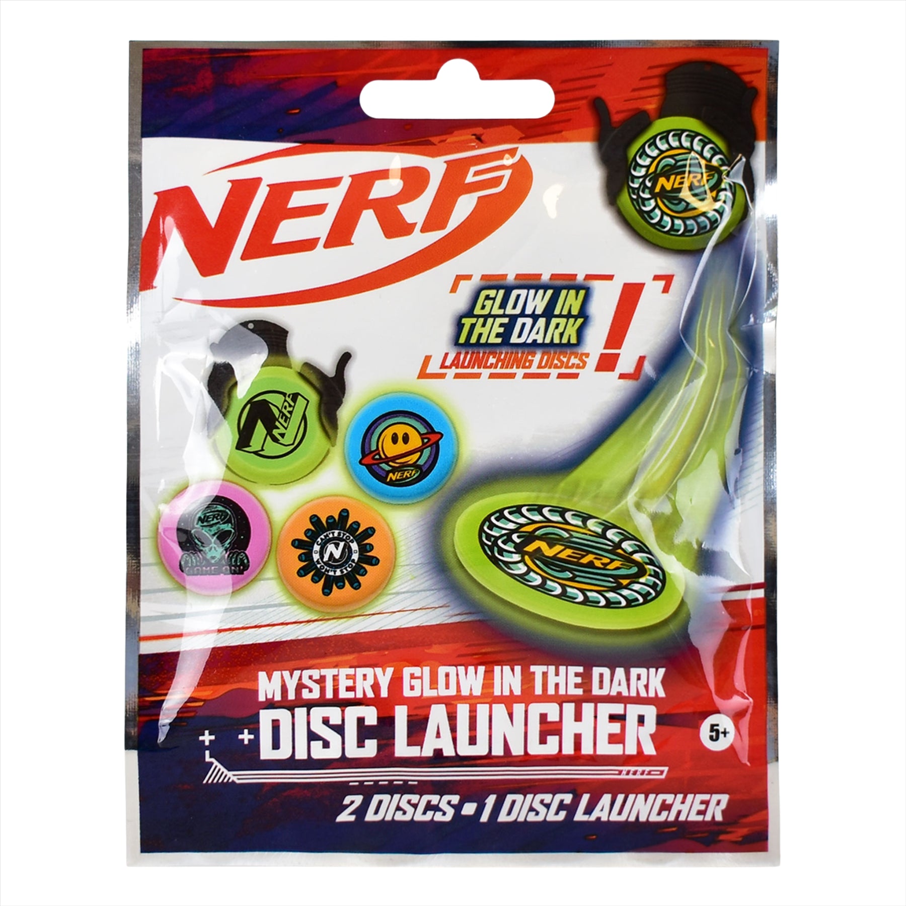 Nerf - Blind Bag Party Favour Sets - (Glow In The Dark Launchers - Pack of 8, 8, Pieces) - Toptoys2u